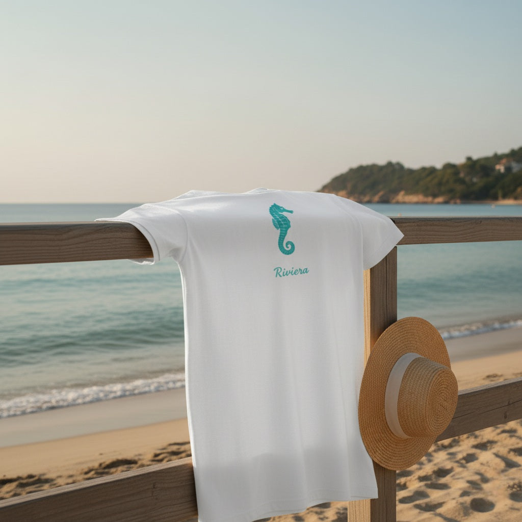 Camiseta "Caballito de Mar" de la Colección Riviera