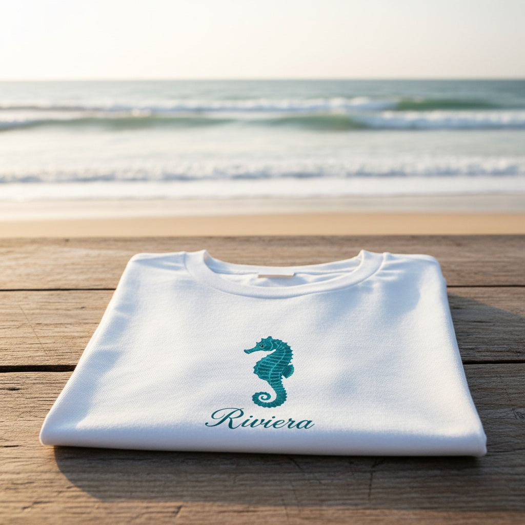 Camiseta "Caballito de Mar" de la Colección Riviera