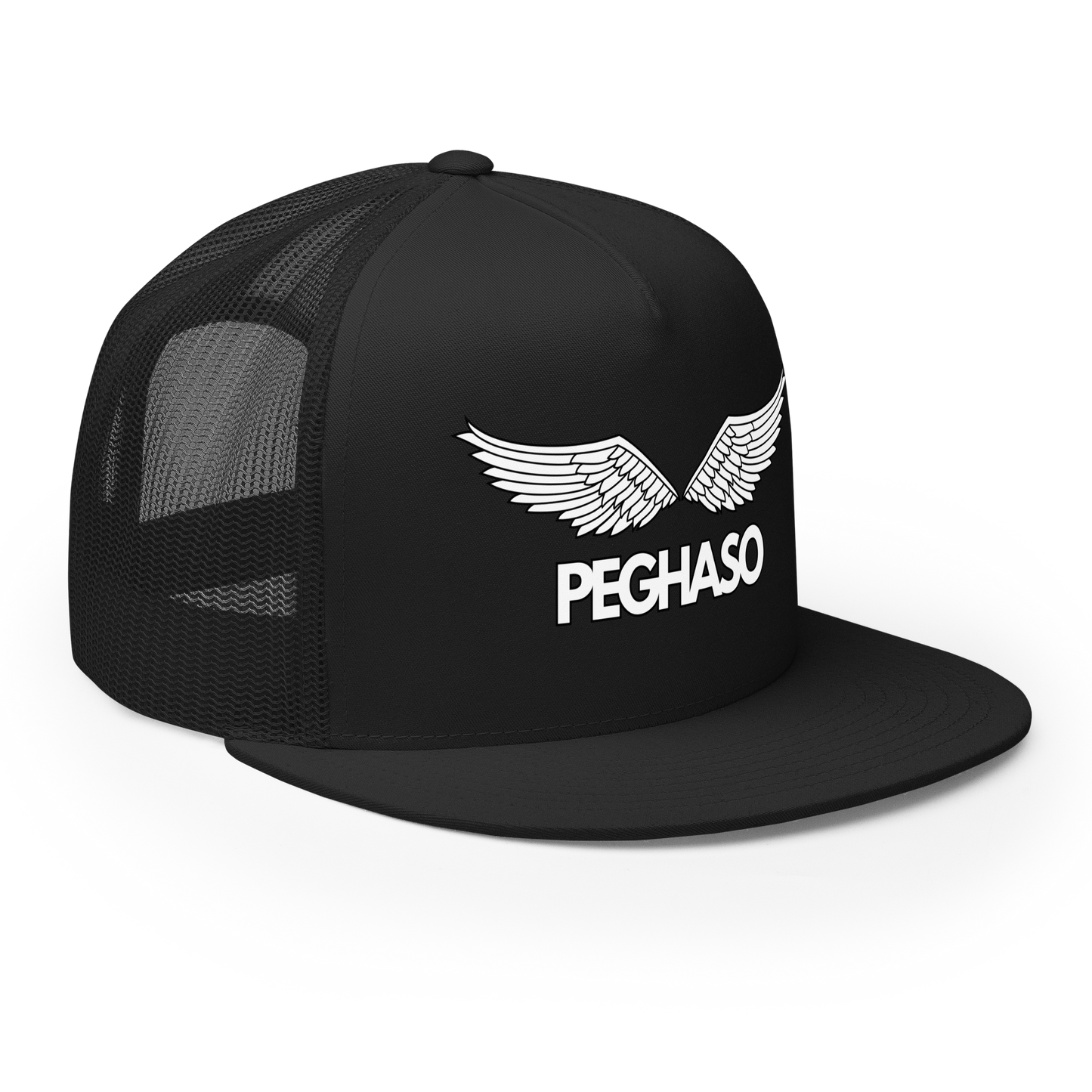 Gorra Trucker PEGHASO® BE FREE - Diseño Alas Extendidas | Visera Plana | Cierre Snapback