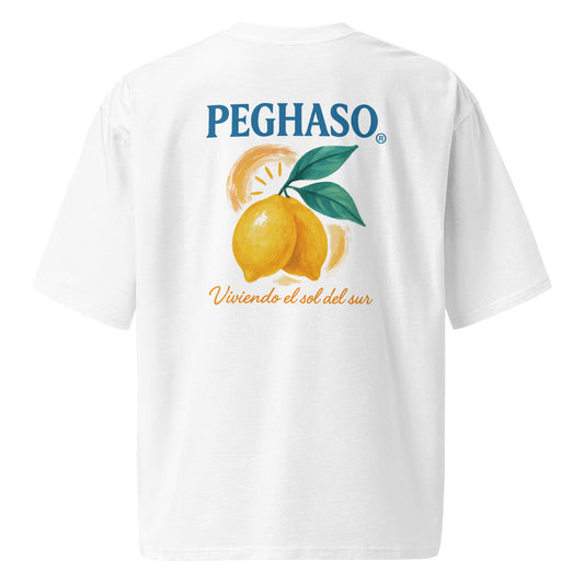 Camiseta oversize mujer "Vibras de Limón" de algodón orgánico