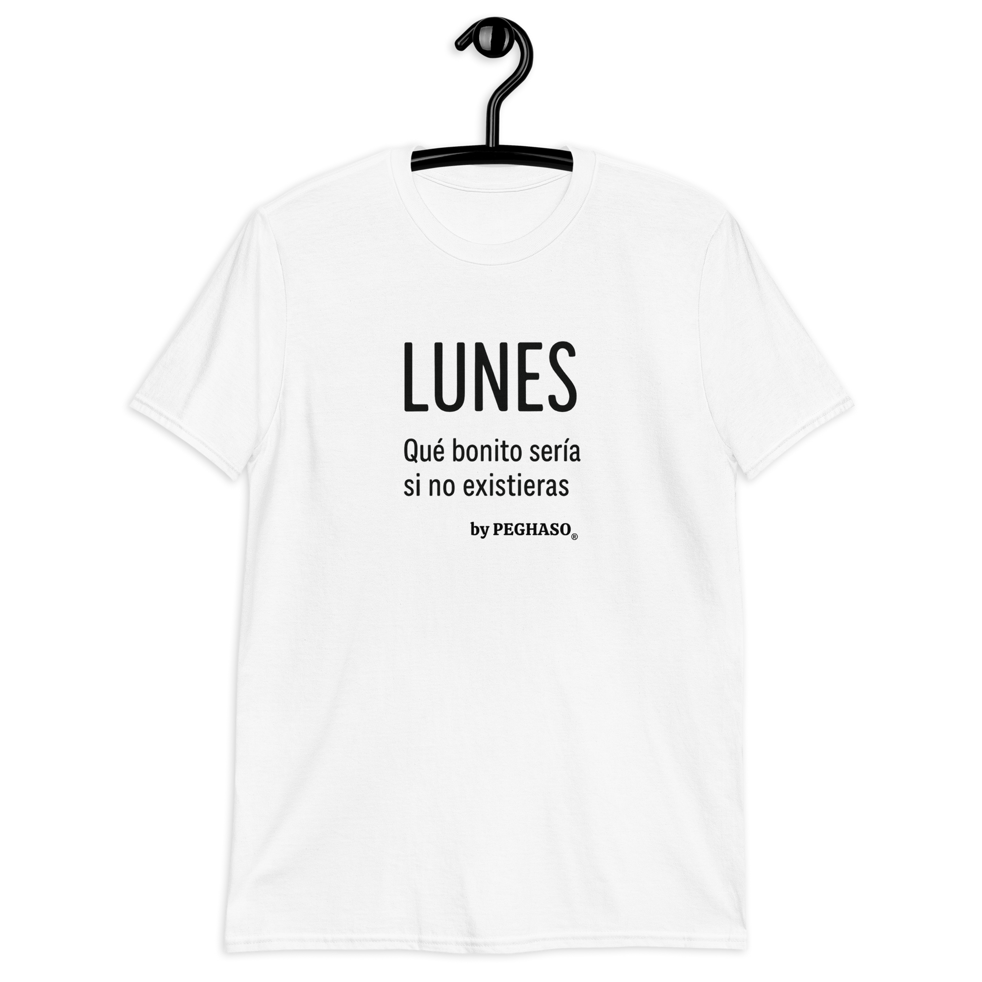 detalle del estampado de la camiseta "LUNES"