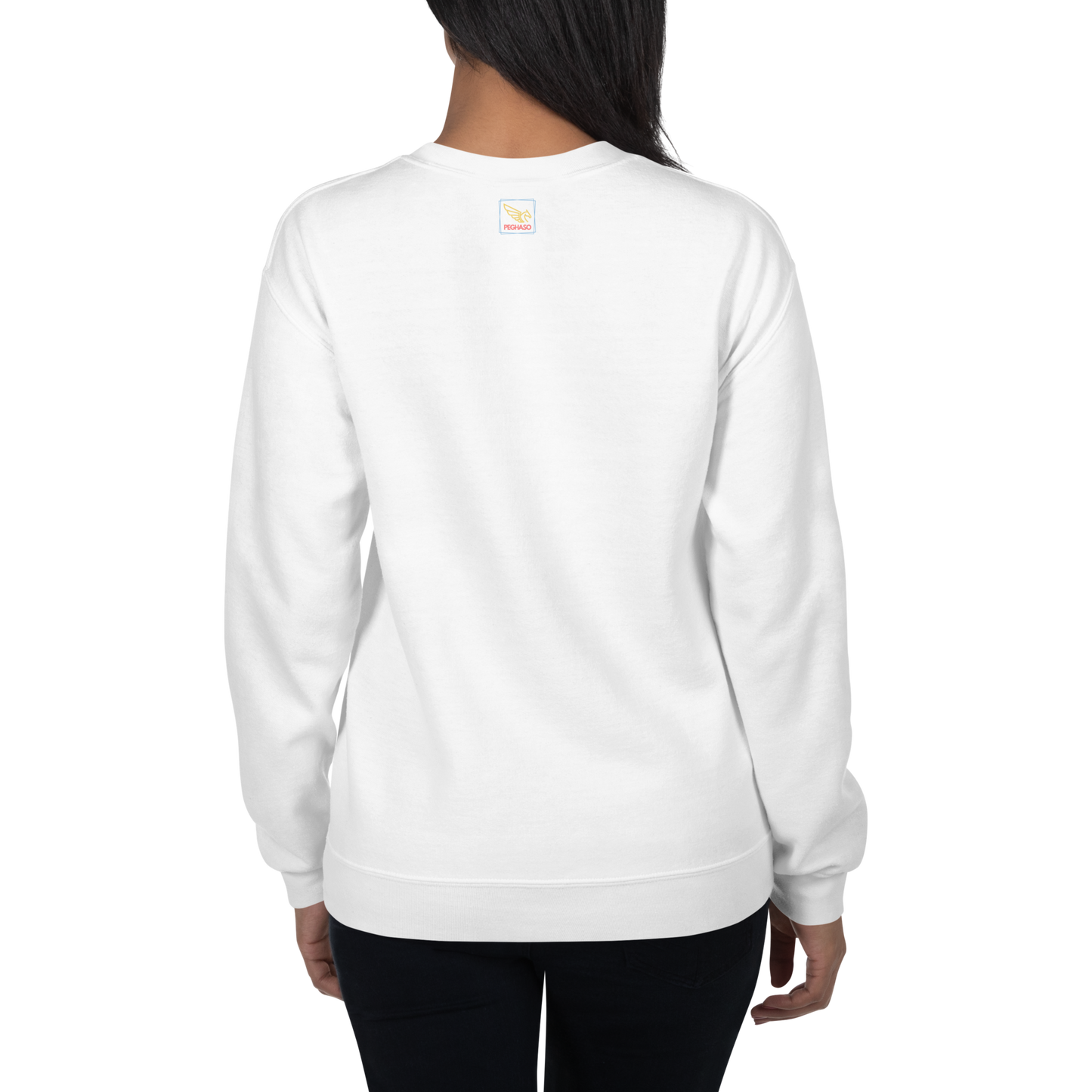 sudadera unisex PEGHASO HAKUNA MATATA - Blanca, Algodon, estilo casual