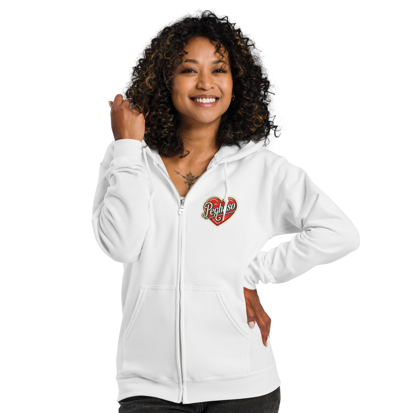 Sudadera con cremallera mujer CUORE PEGHASO - Moda Urbana Streetwear mujer