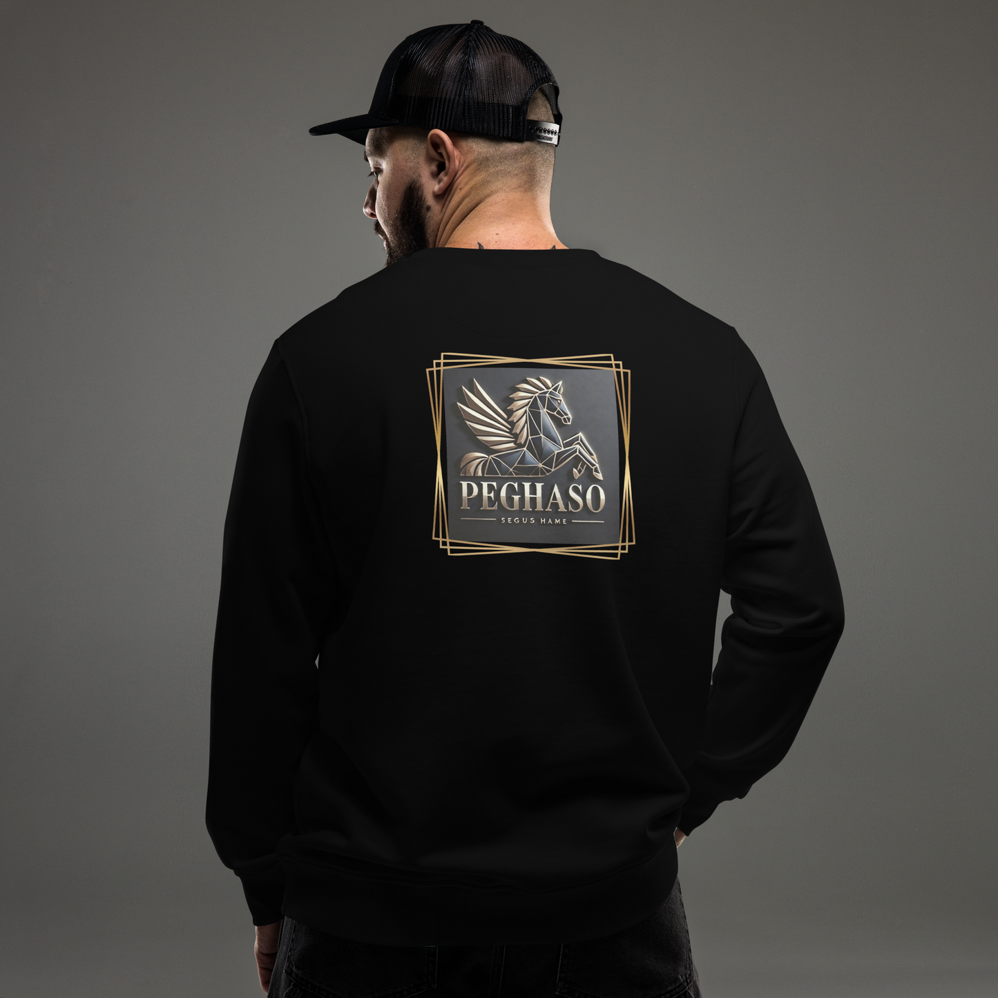 Sudadera orgánica hombre - SUPREME PEGHASO SEGUS HAME