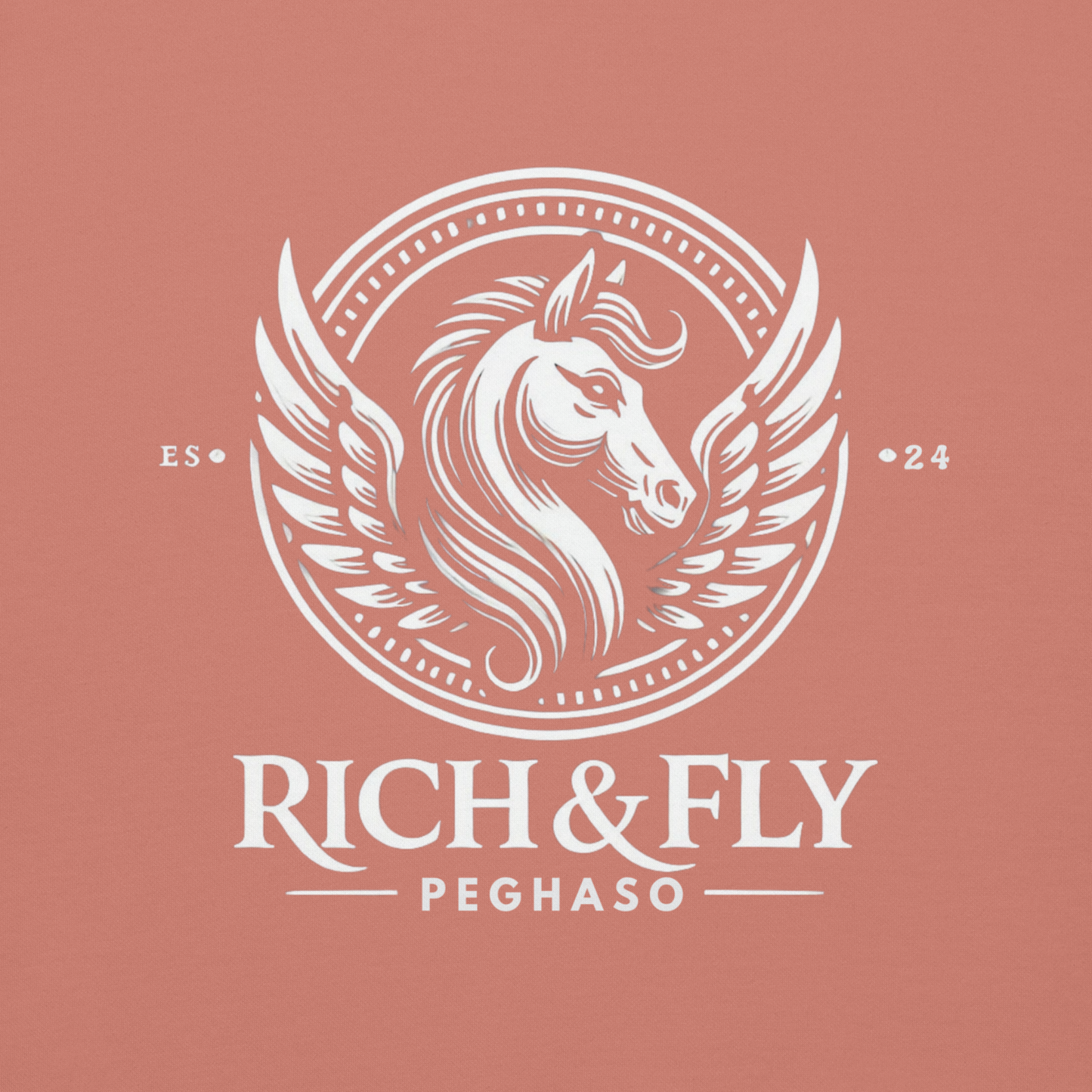 HOODIE ROYAL PEGHASO - RICH & FLY