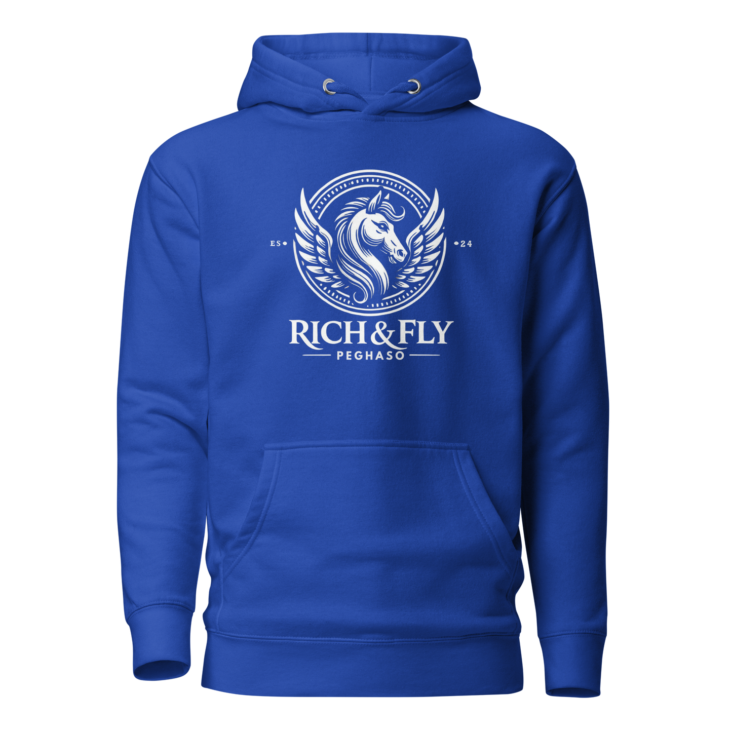 HOODIE ROYAL PEGHASO - RICH & FLY