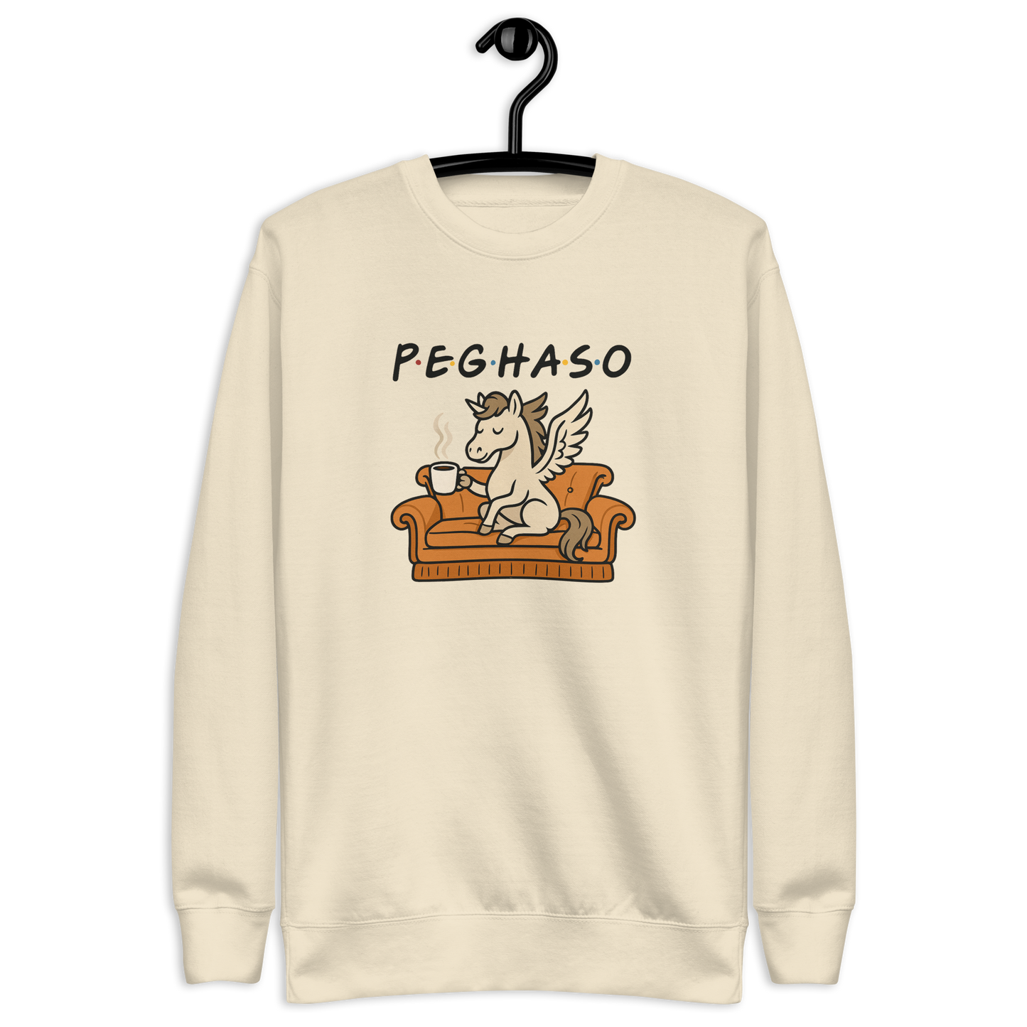 Sudadera "PEGHASO FRIENDS & COFFEE"