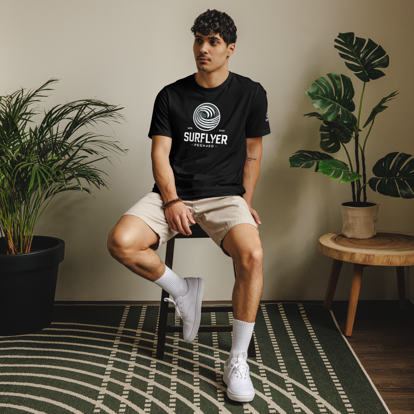 SURFLYER BLACK TIDE - camiseta surfera ecológica