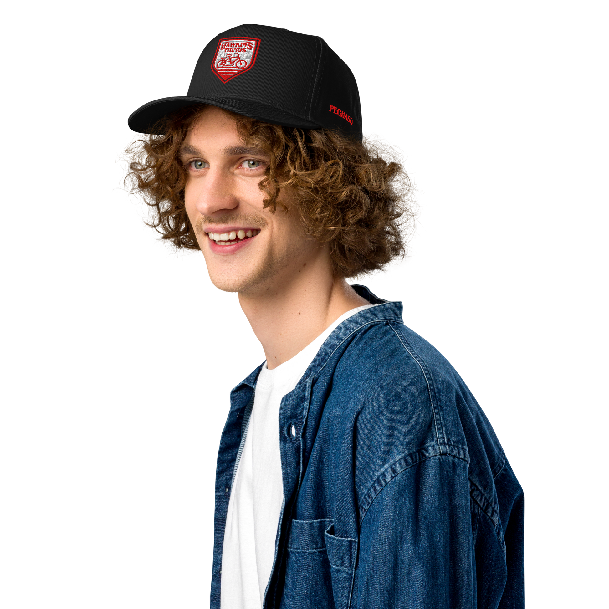gorra bike club - hawkins things - gorra bordada