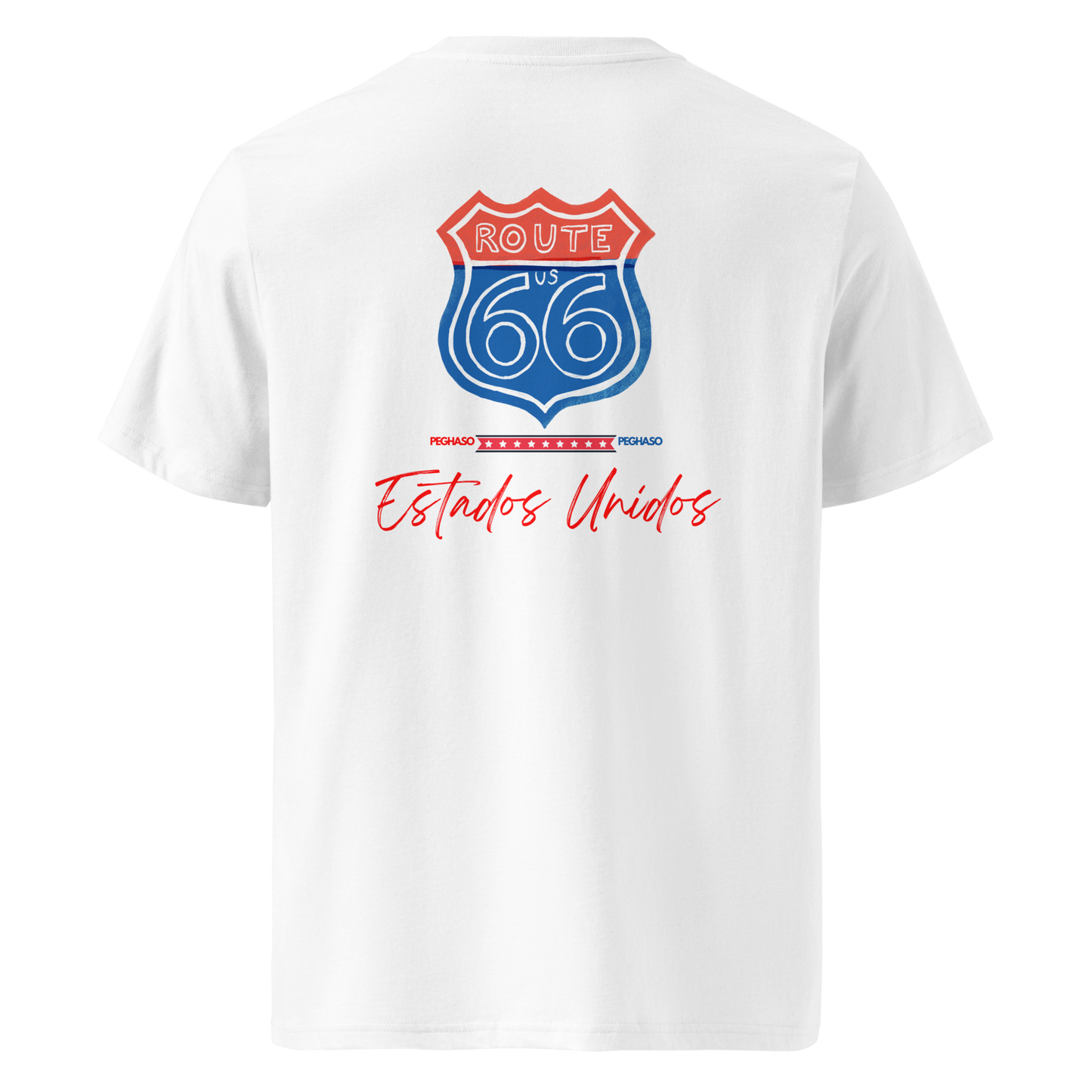 Camiseta Ruta 66 USA | Algodón Premium Heavyweight | Estilo Urbano marca premium PEGHASO