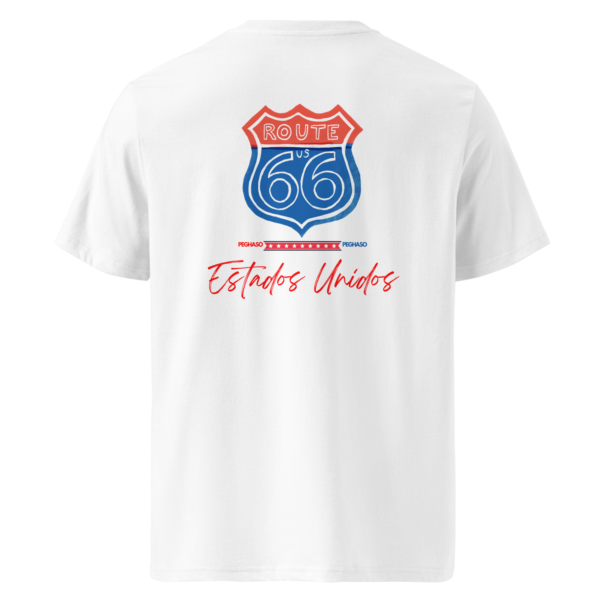 Camiseta Ruta 66 USA | Algodón Premium Heavyweight | Estilo Urbano marca premium PEGHASO