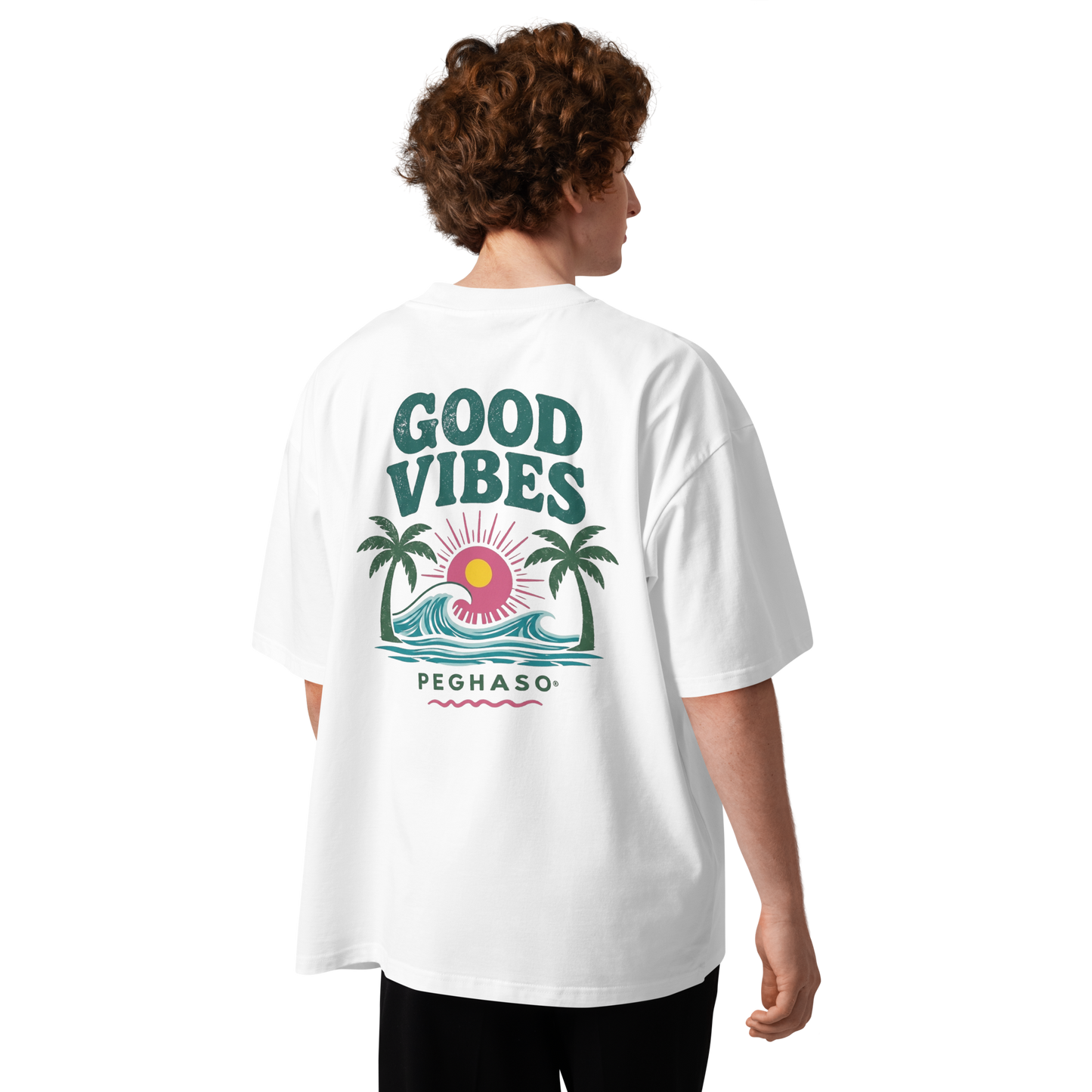 Camiseta ancha blanca oversize para hombre y mujer verano 2026