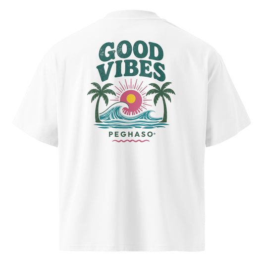 Camiseta oversize unisex verano estilo streetwear con diseño surf