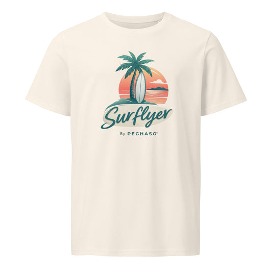 Camiseta-surfera-blanca-algodon-organico-peghaso-surflyer