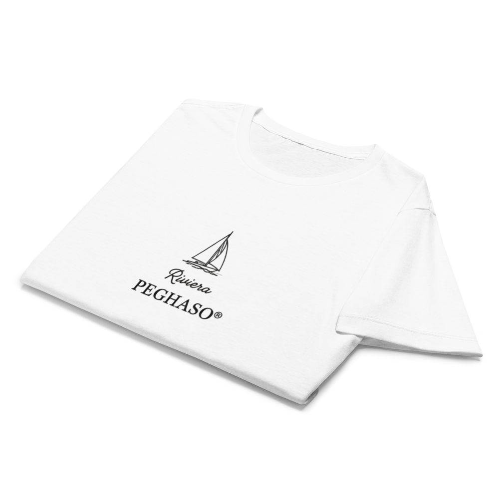 Camiseta blanca ZARA PEGHASO de calidad estilo nautico chic coleccion riviera
