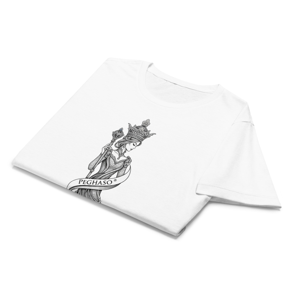 Camiseta blanca heavyweight mujer que no transparenta