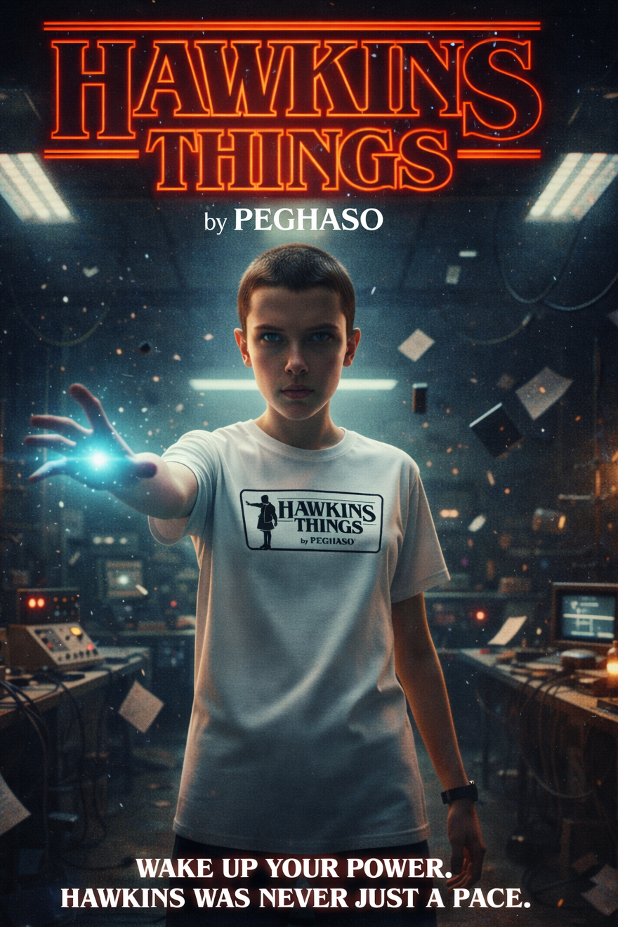 1. Camiseta 011 - Camiseta Edición Especial Once - Coleccion HAWKINS THINGS | PEGHASO