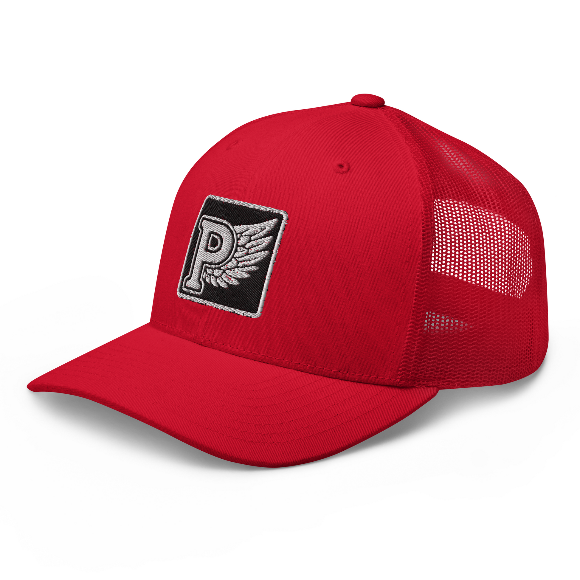 Gorra snapback negra estilo americano con bordado blanco de alas PEGHASO