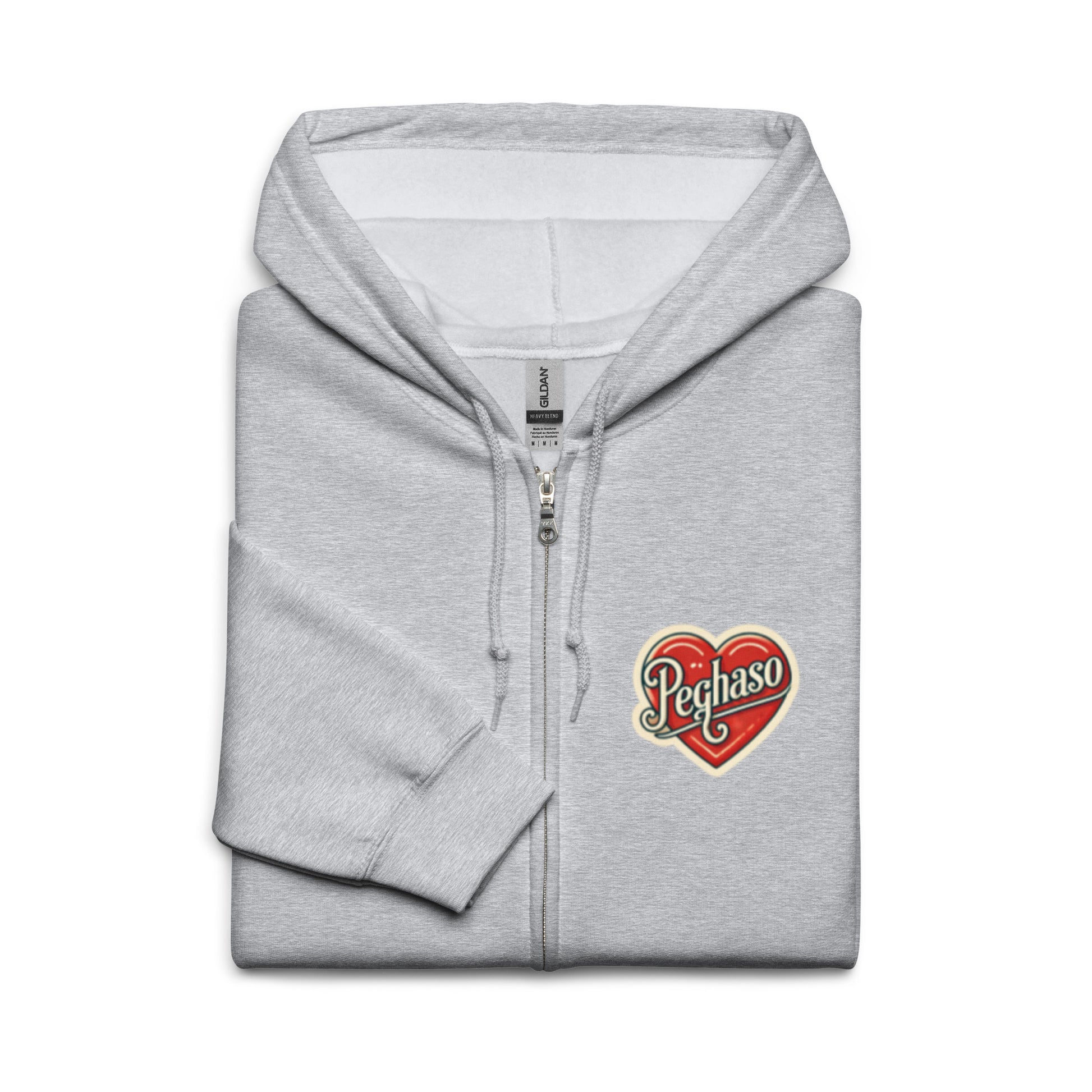 sudadera con cremallera 2026 corazon PEGHASO