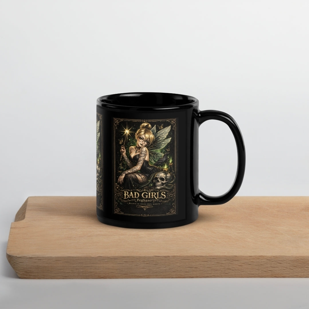 Taza Campanilla Tatuada - Colección BAD GIRLS | Peghaso® Original Art