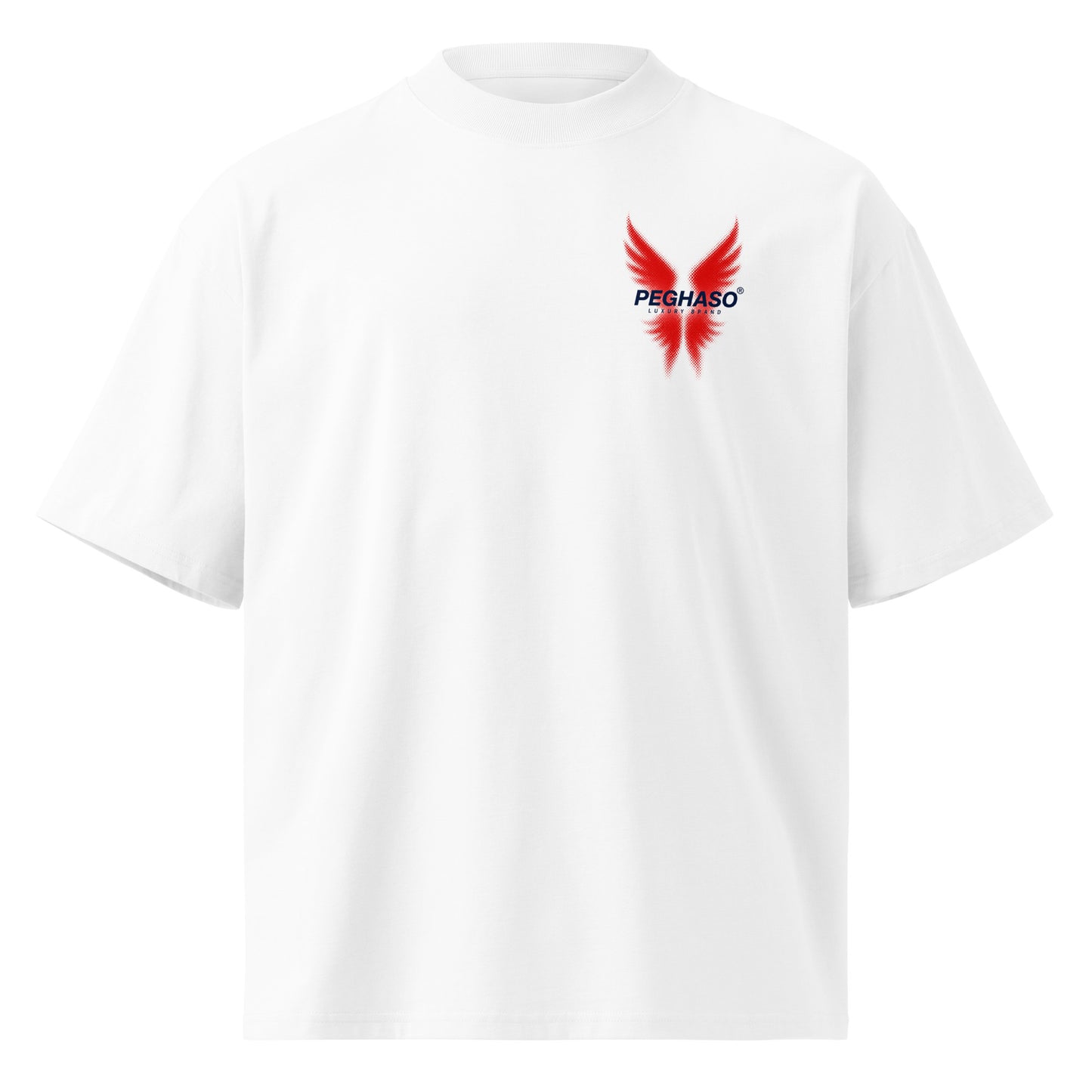 camiseta blanca heavyweight streetwear premium front