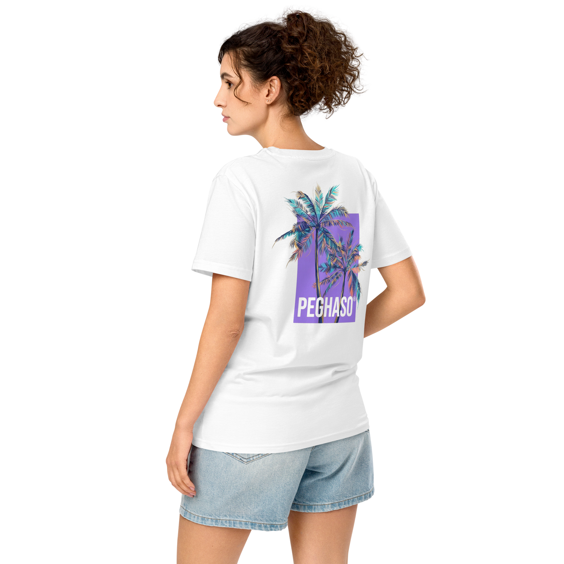 camiseta mujer surfista blanca premium california crew