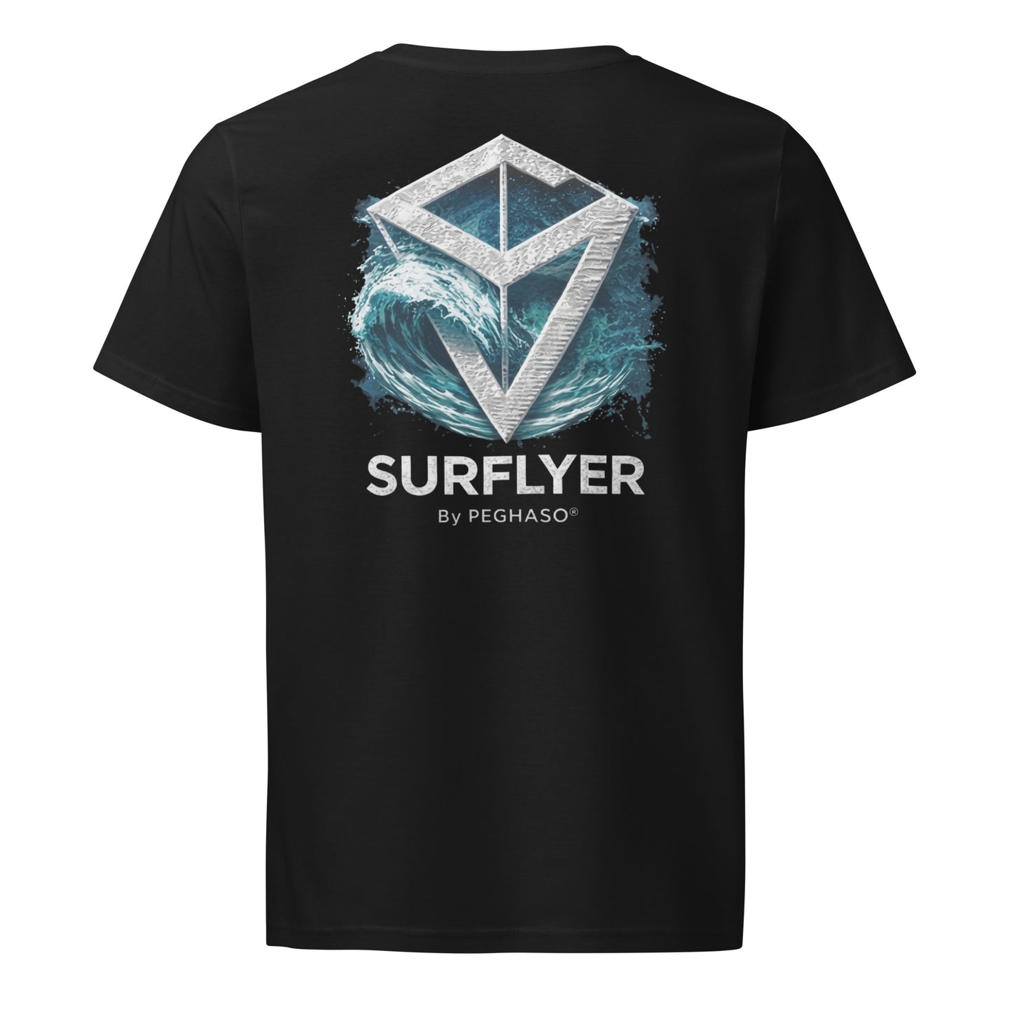 luxury-black-surf-tshirt-surflyer-sv-wave-graphic-back-heavyweight-organic-cotton-peghaso