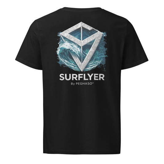 luxury-black-surf-tshirt-surflyer-sv-wave-graphic-back-heavyweight-organic-cotton-peghaso