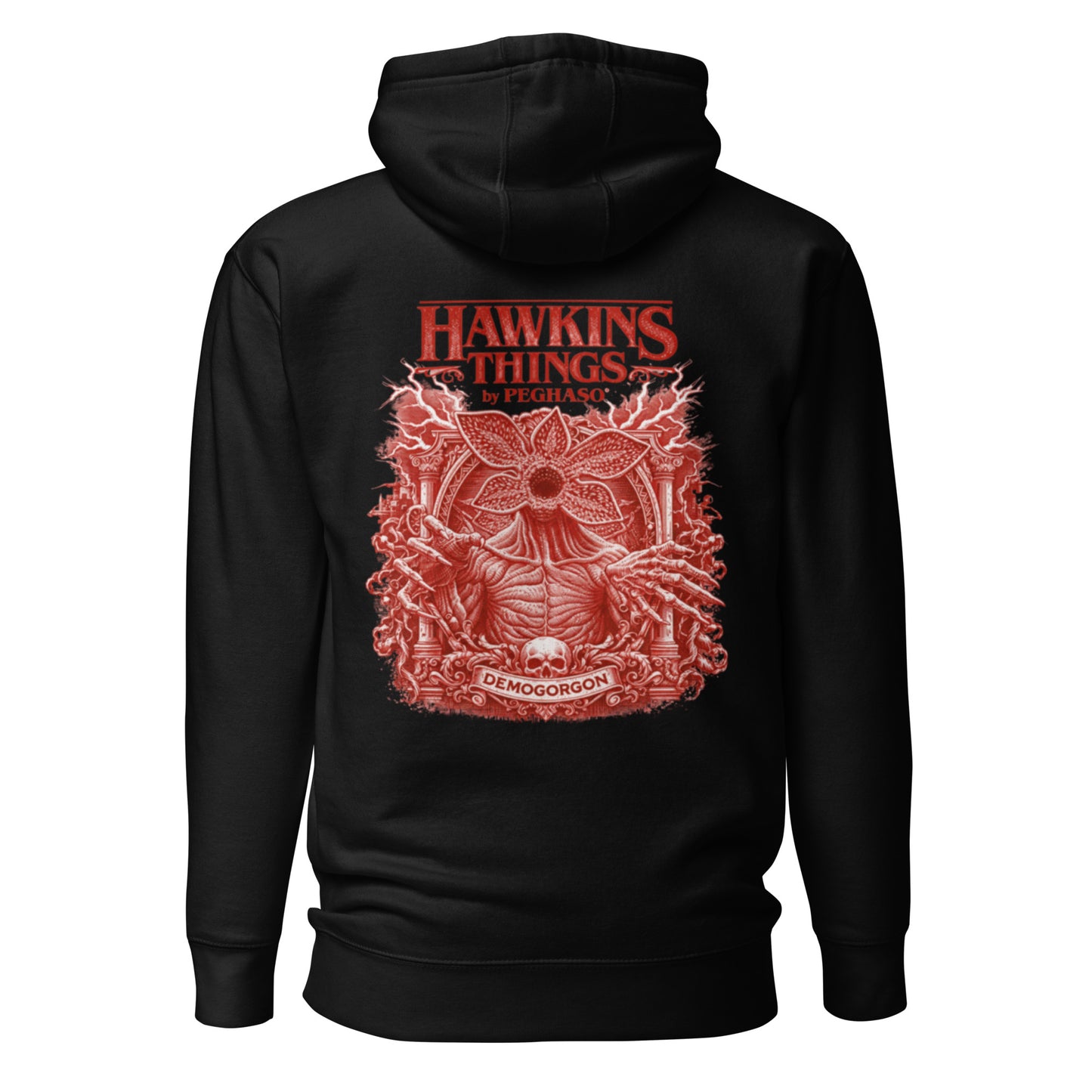 Look urbano con la sudadera del monstruo Demogorgon de la colección Hawkins Things. ropa Stranger things