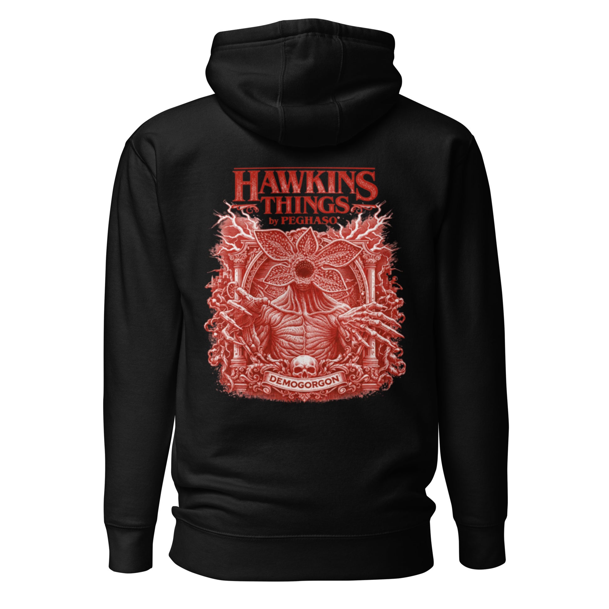 Look urbano con la sudadera del monstruo Demogorgon de la colección Hawkins Things. ropa Stranger things