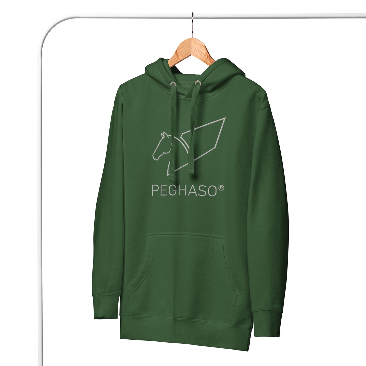 Hoodie PEGHASO "El Alma" | Sudadera Premium - SUDADERA VERDE FOREST