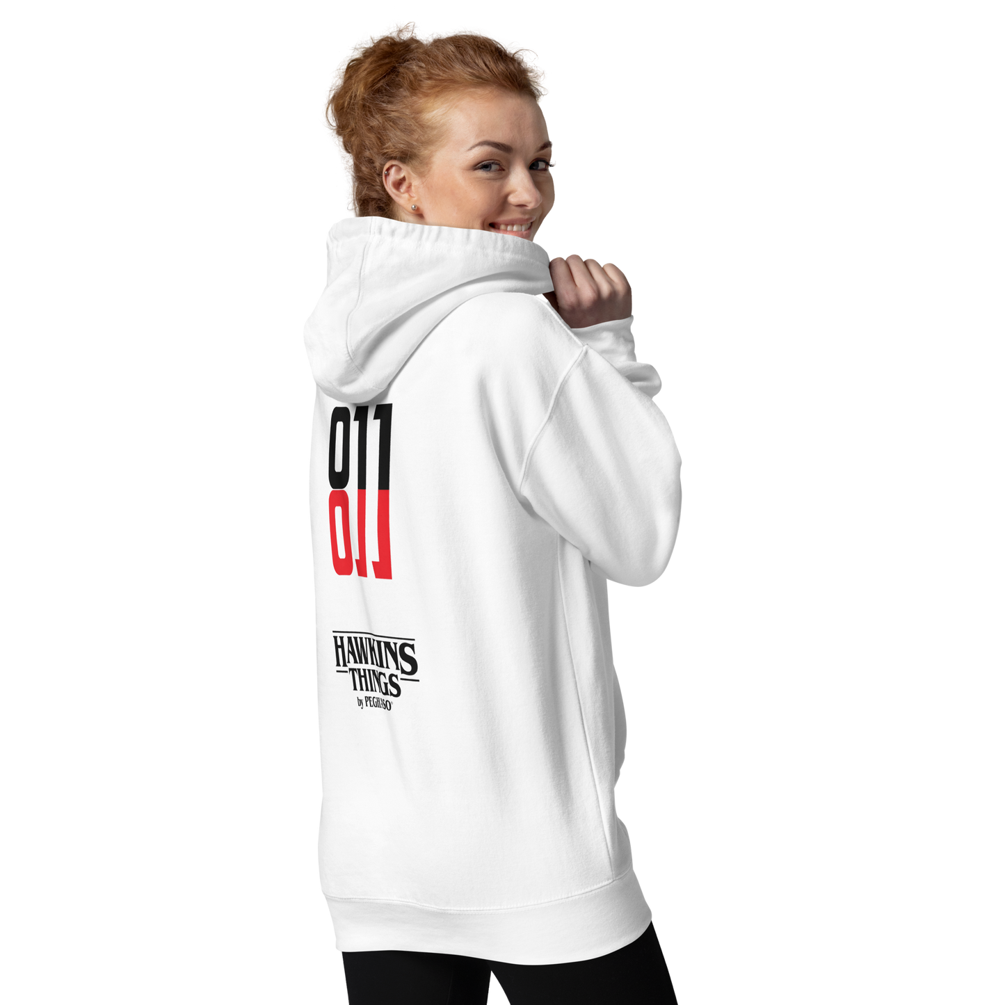 Sudadera Hoodie 011 Black & Red - Edición Once Colección PEGHASO