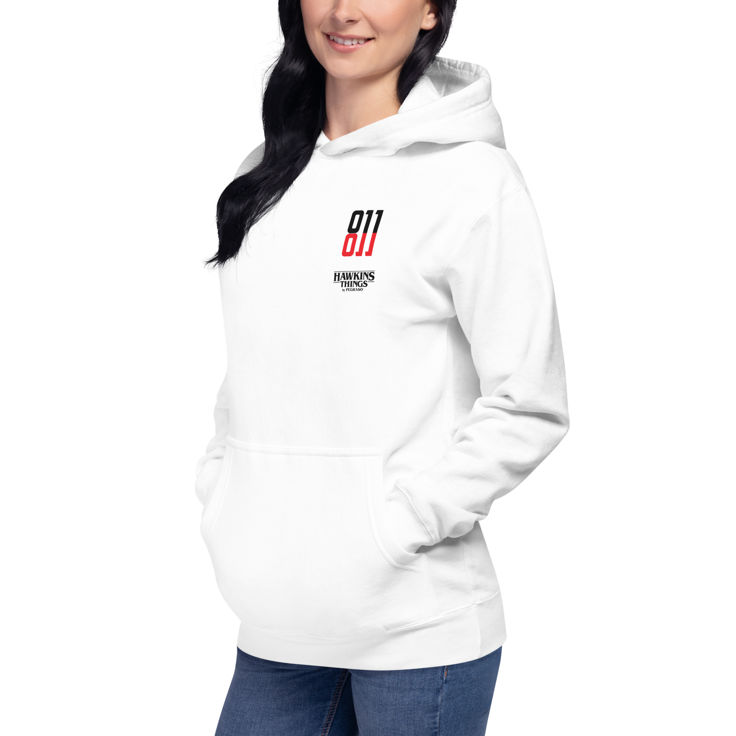Sudadera Hoodie 011 Black & Red - Edición Once Colección PEGHASO