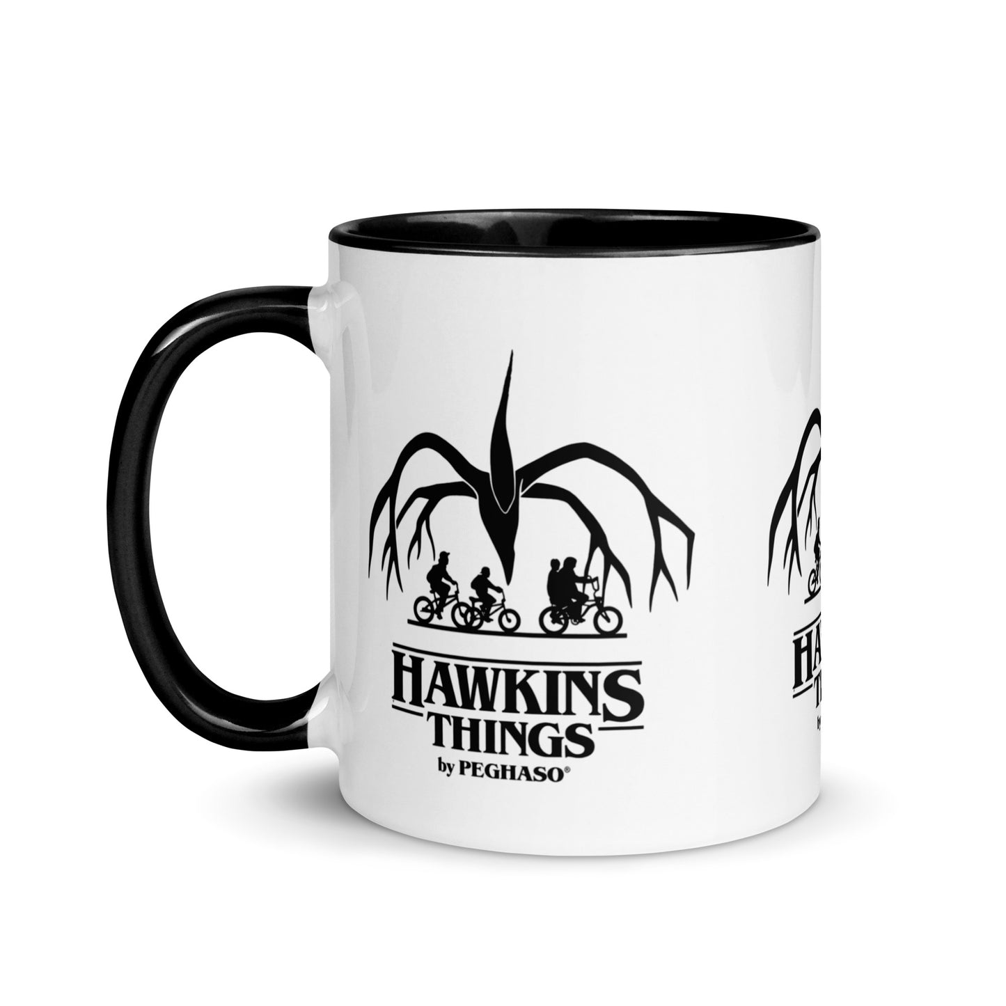 Taza Hawkins Things Stranger Things diseño 360 panoramico PEGHASO