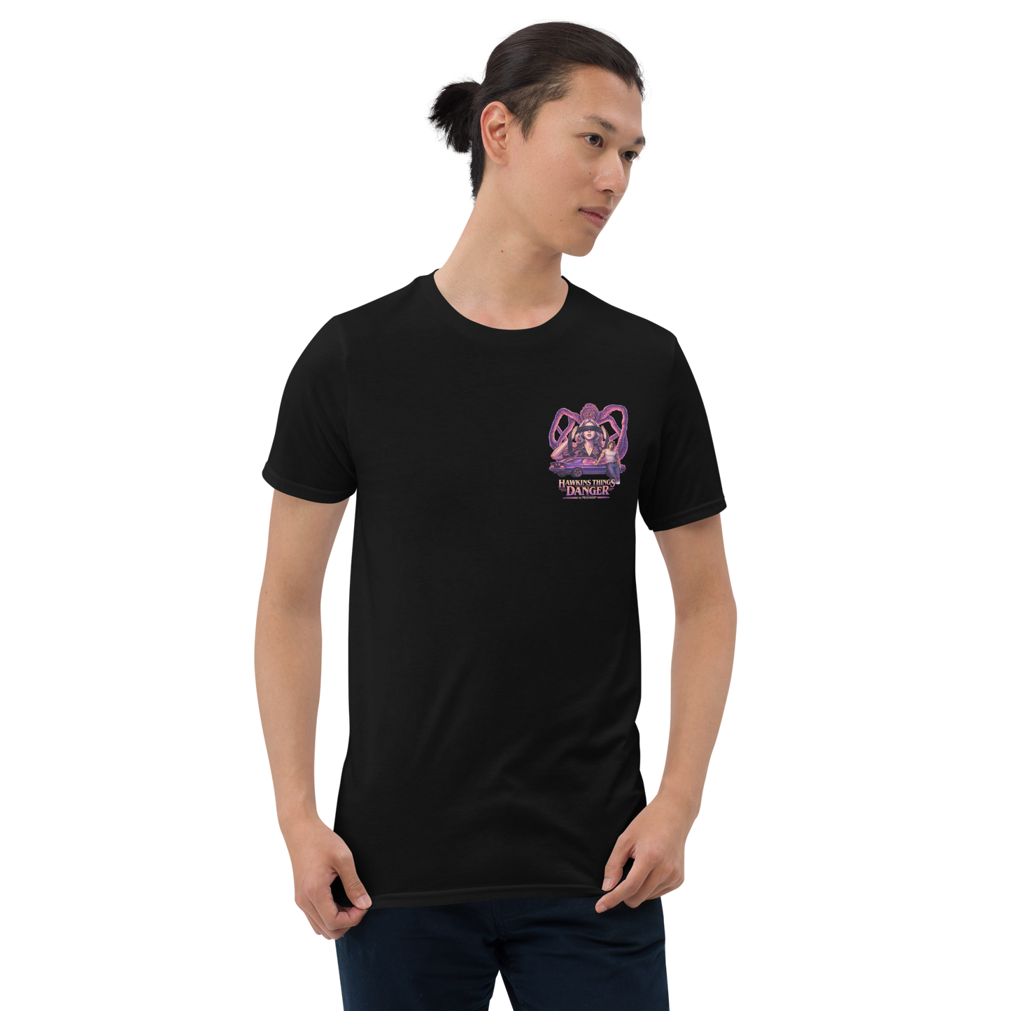 Camiseta Eleven y Billy con Monstruo Hawkins Streetwear 80s