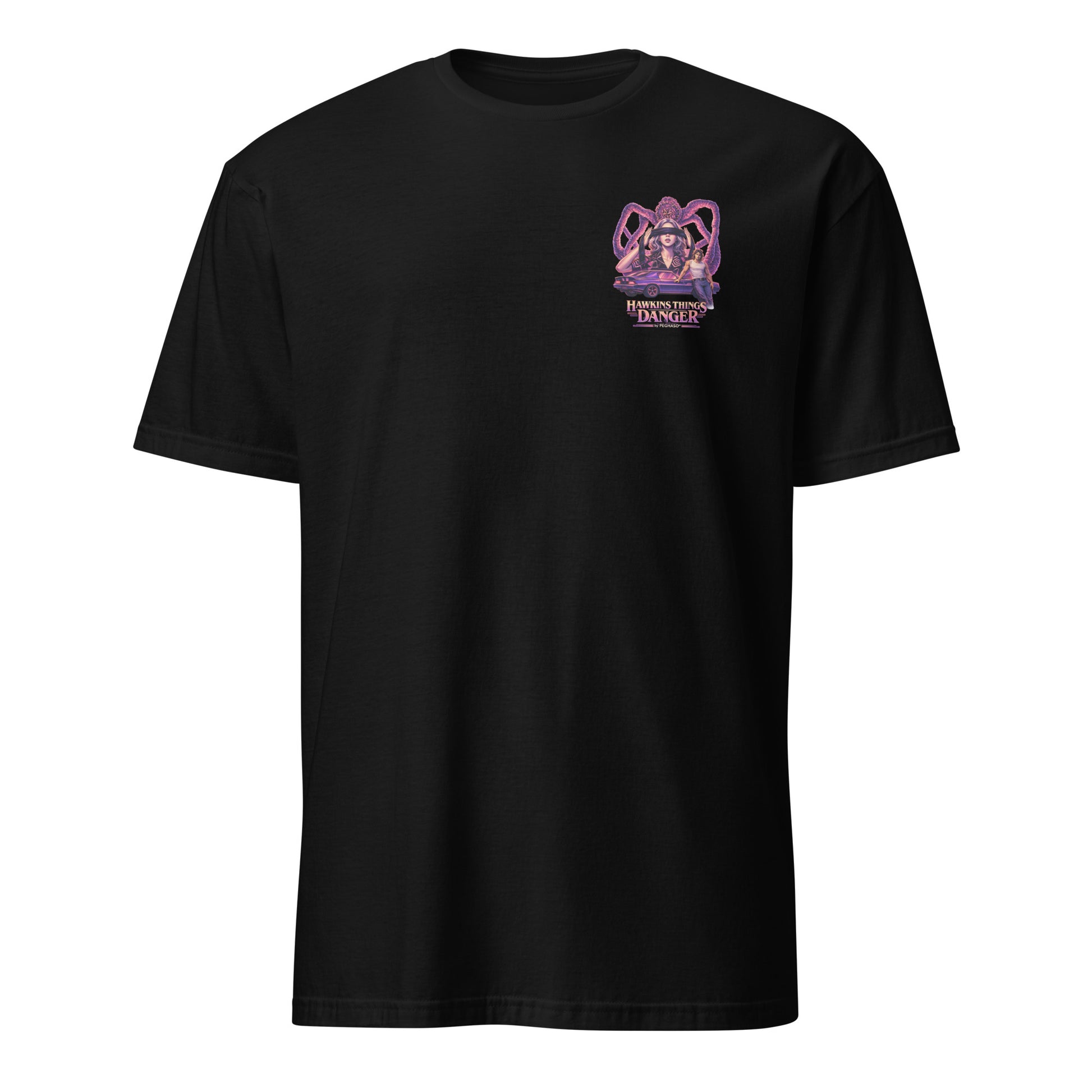 Camiseta Eleven 011 y Billy Stranger Things Temporada 3 Streetwear Negra