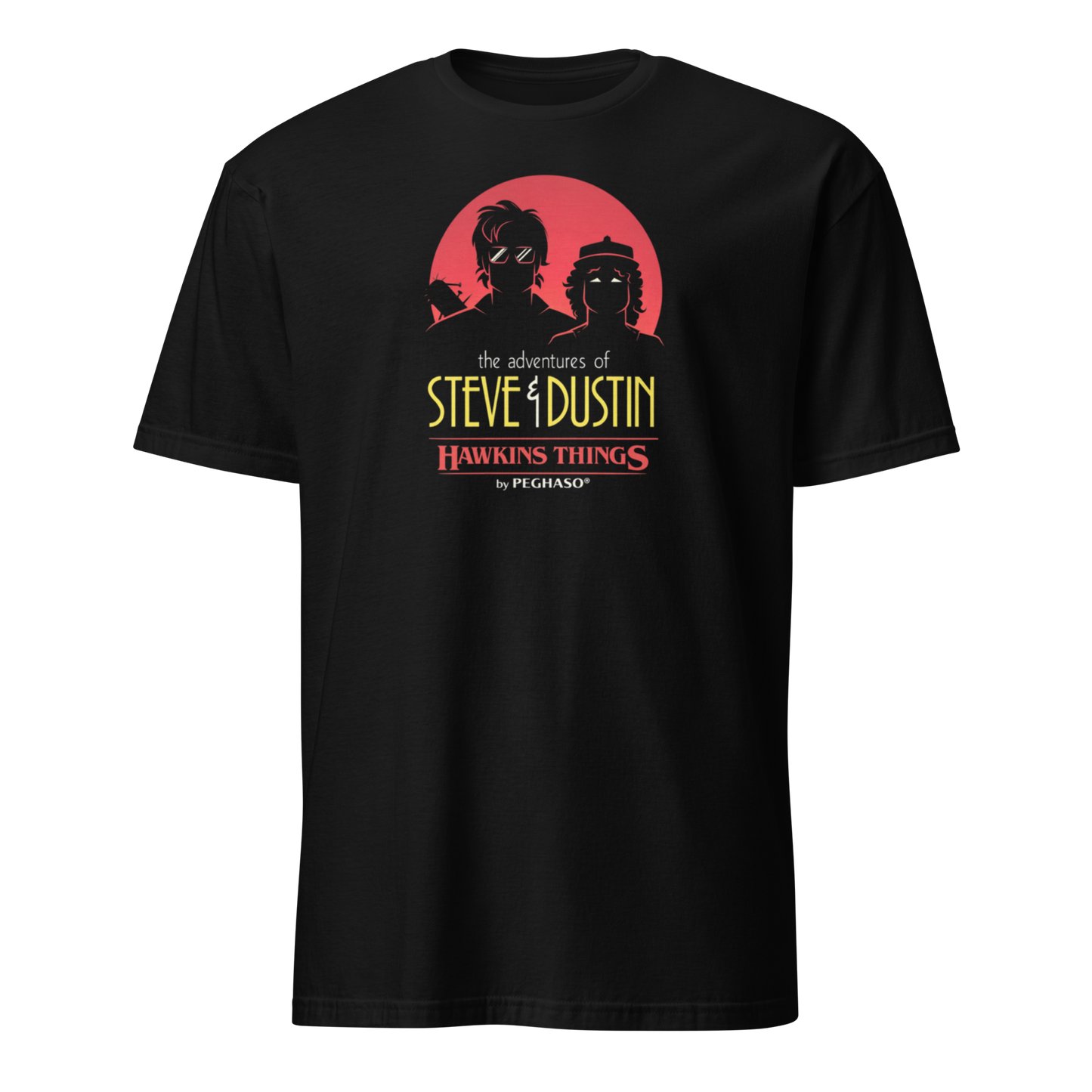 Camiseta Steve & Dustin "The Dynamic Duo" - Colección Hawkins Things by PEGHASO - Estilo Retro 80s Stranger Things