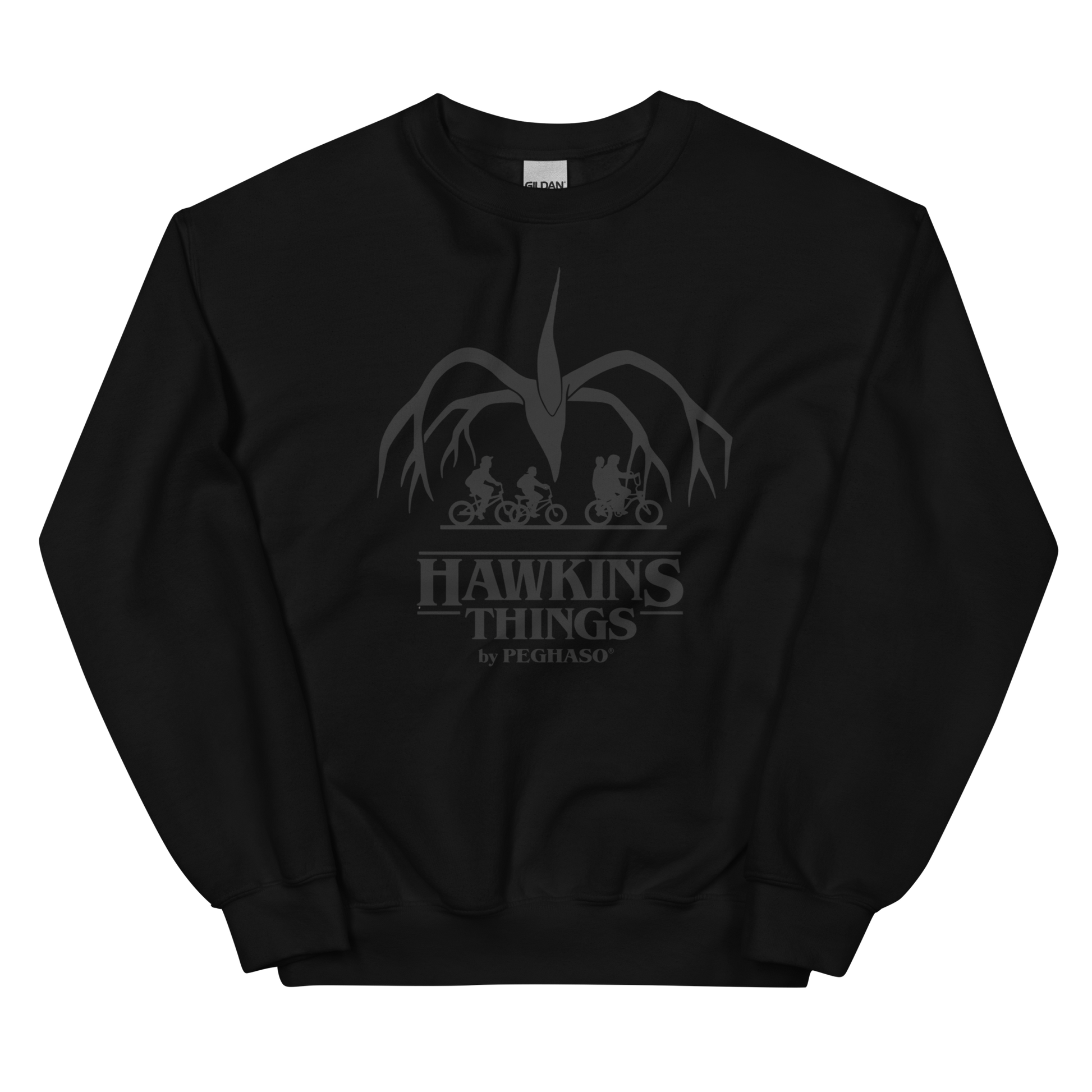 sudadera negra stranger things