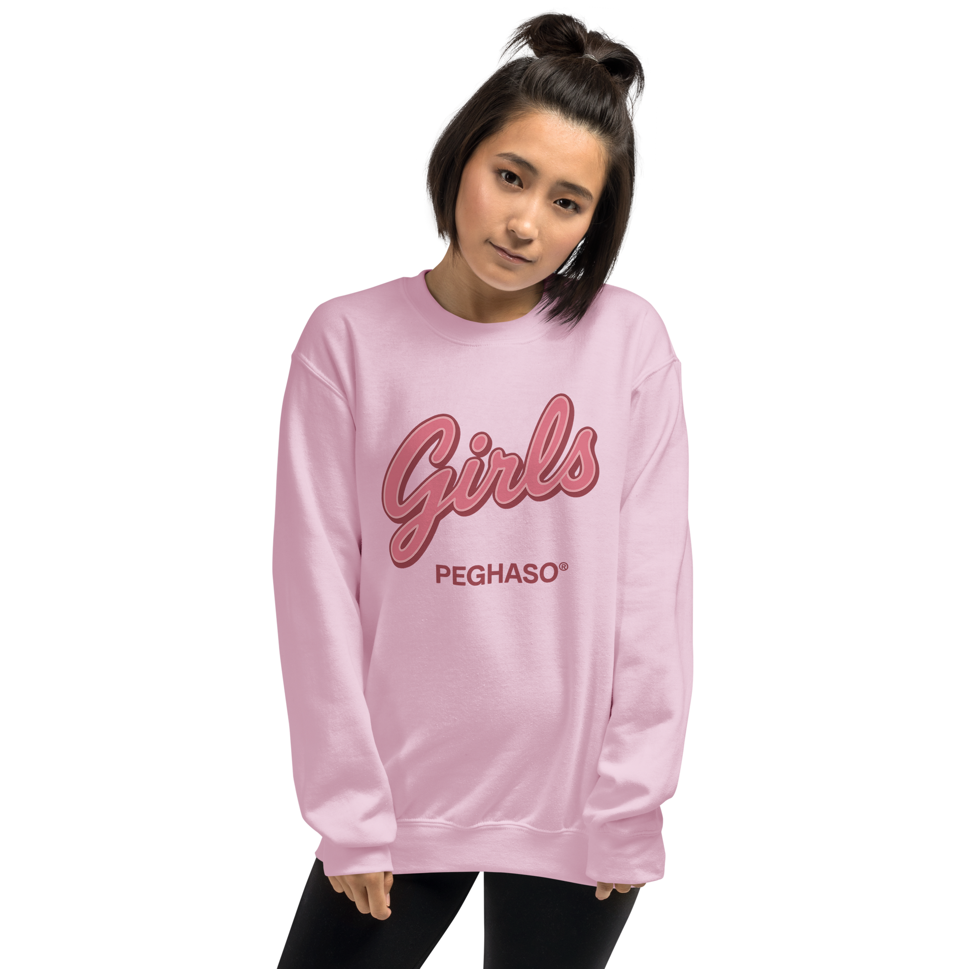 “Sudadera PEGHASO Girls Edition rosa – Moda urbana mujer”