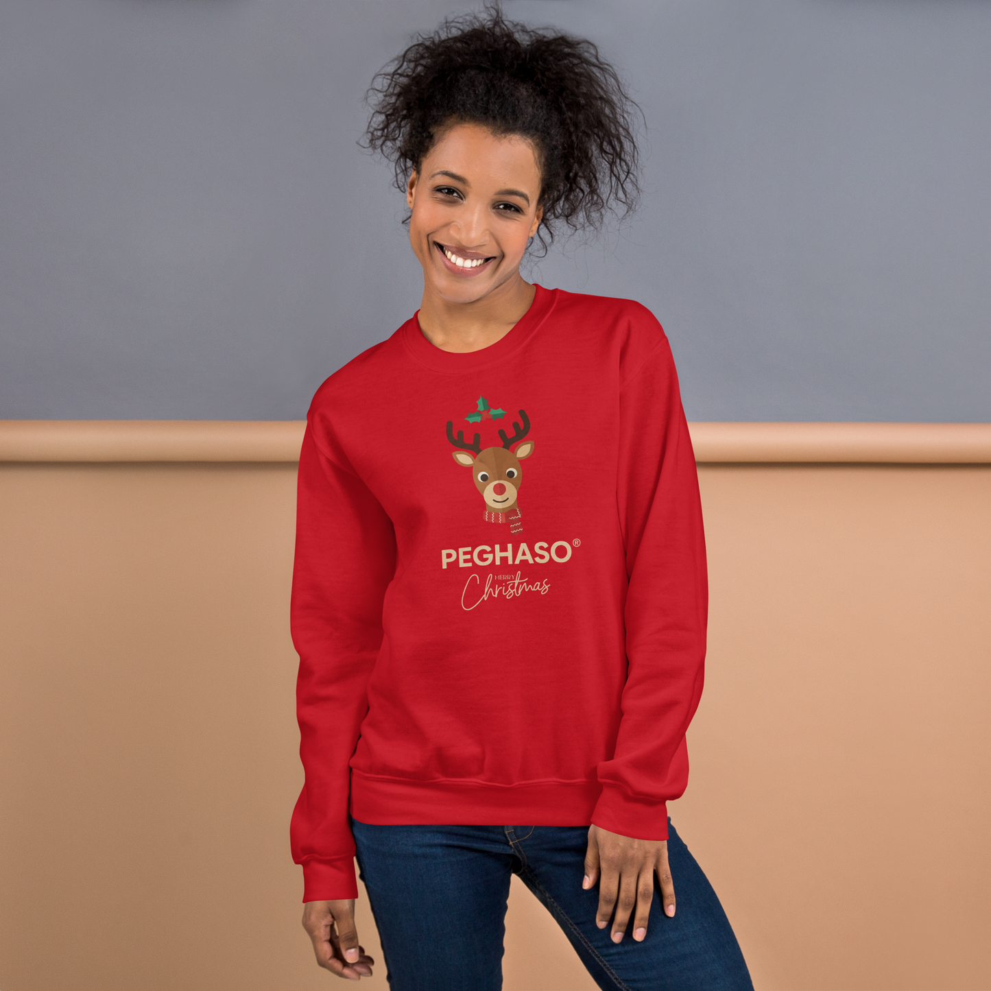 Sudadera RENO RUDOLPH - Colección CHRISTMAS SIGNS II - PEGHASO