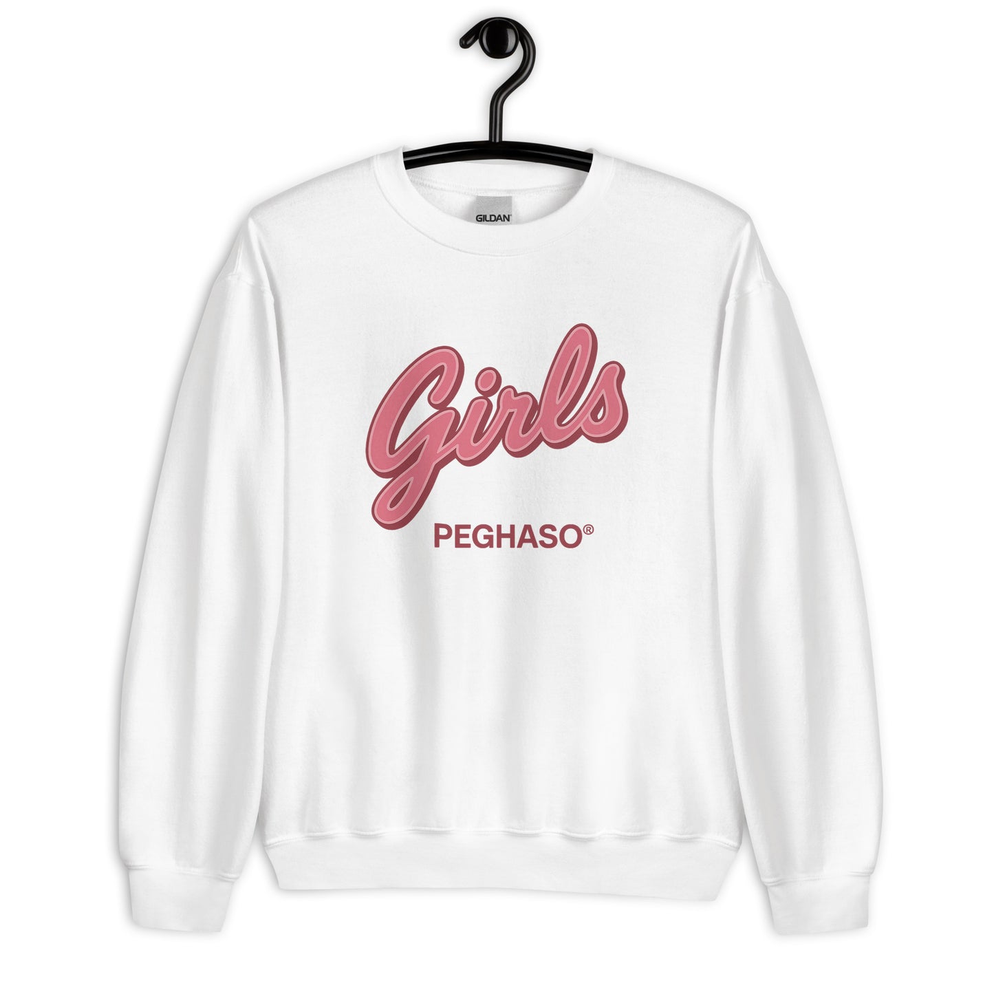 “Sudadera PEGHASO Sweet Girls Edition blanca – Sudadera unisex estilo oversize”