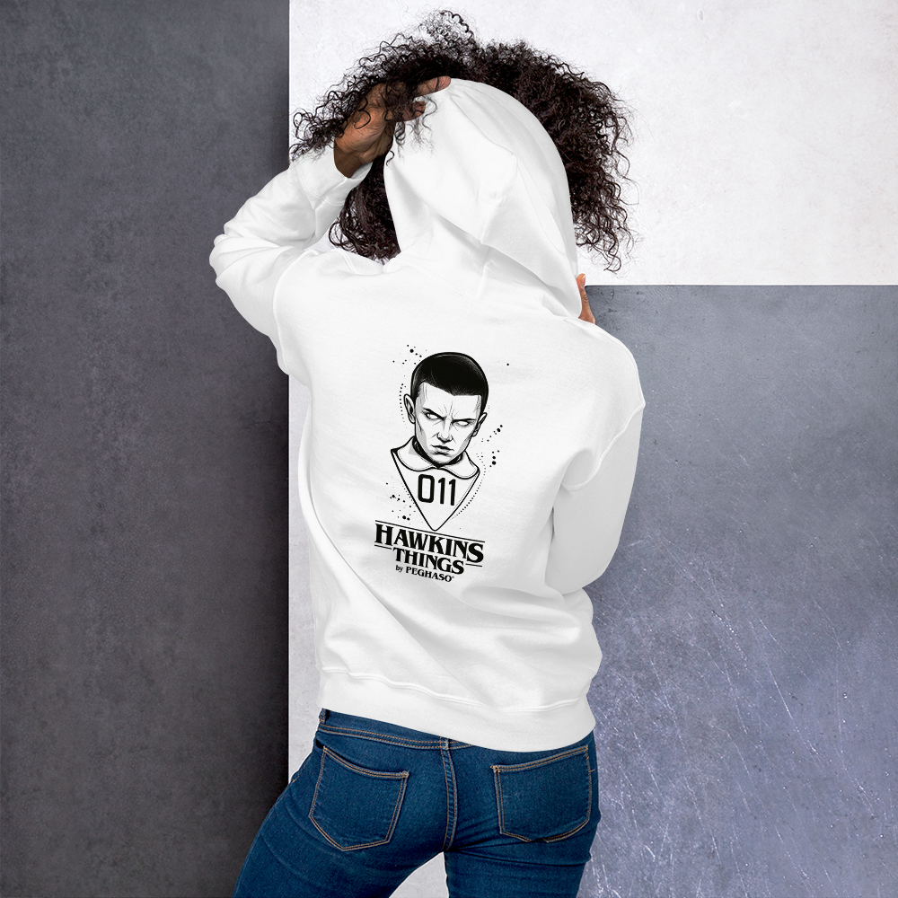 Sudadera mujer hoodie premium 011 Once Eleven diseño exclusivo PEGHASO.