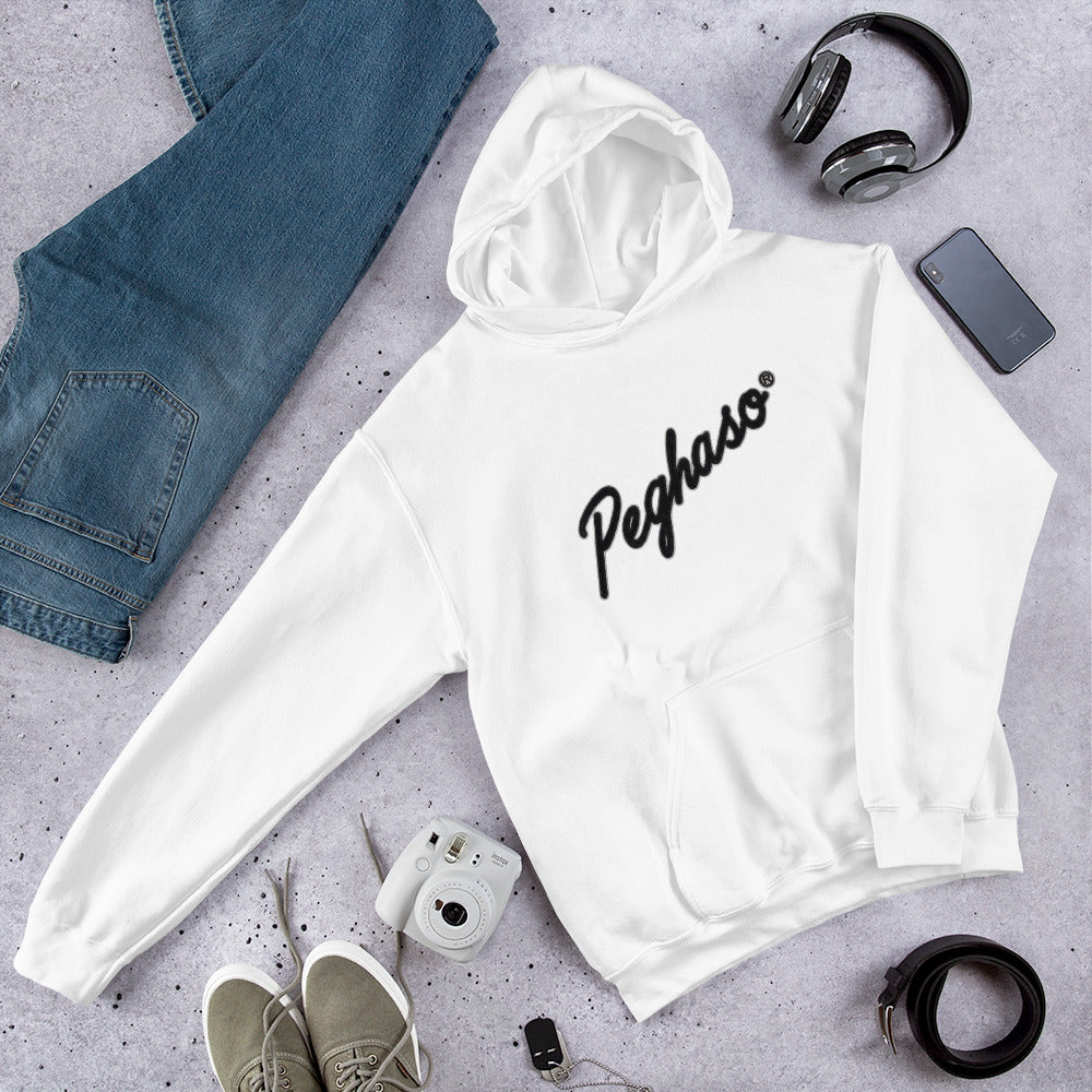 sudadera blanca peghaso. sudadera premium