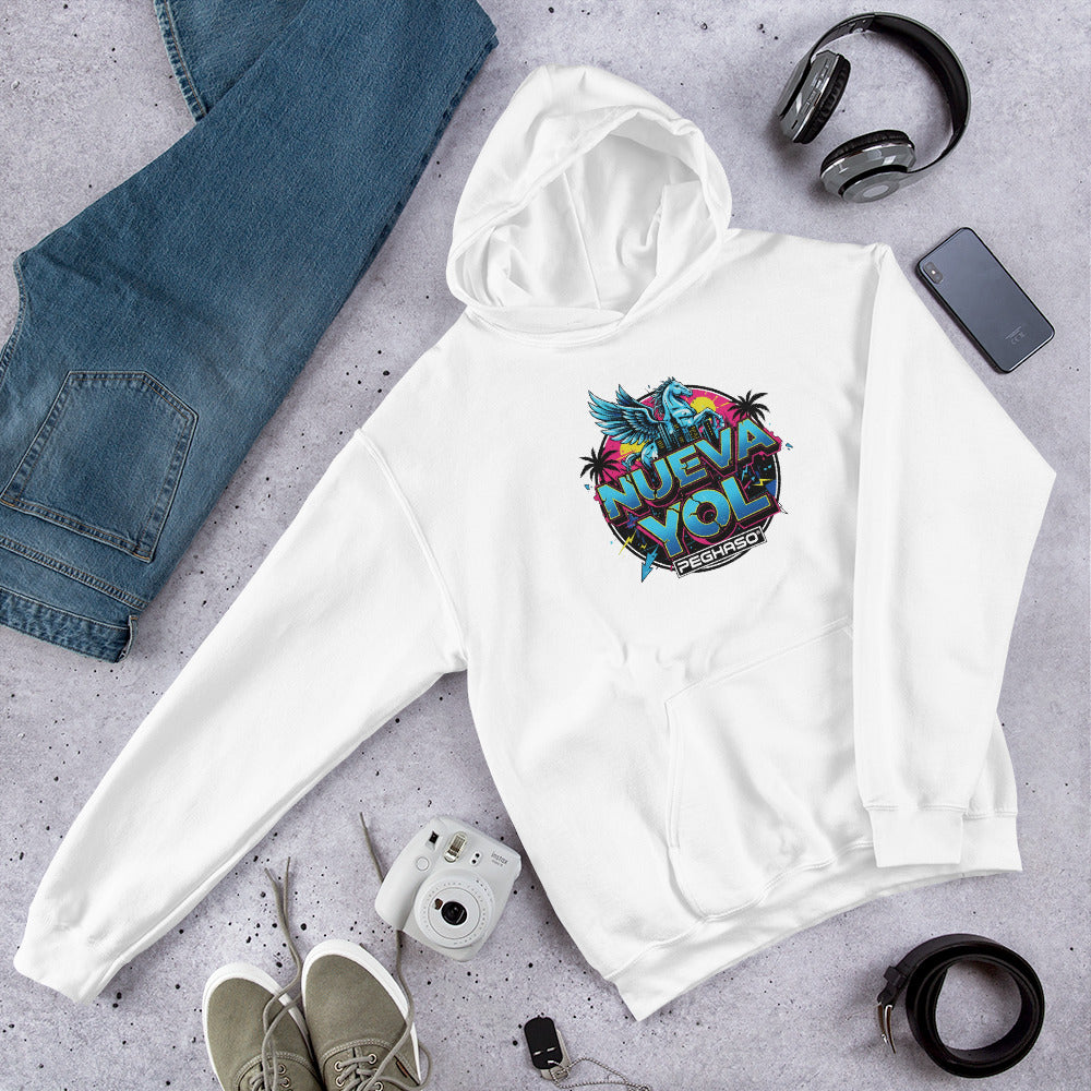 hoodie-sudadera-bad bunny-nueva yol-new york-blanca-white