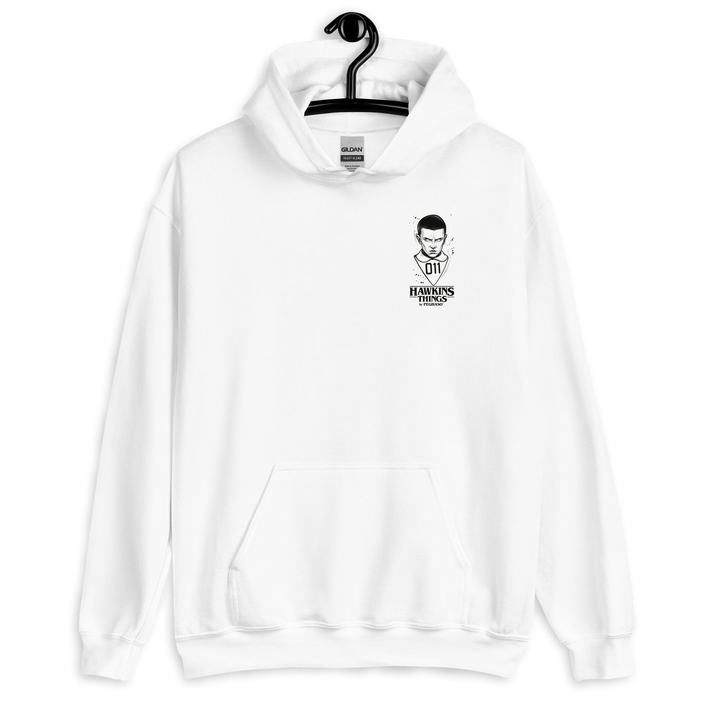 Sudadera hoodie premium 011 Once Eleven diseño exclusivo PEGHASO.