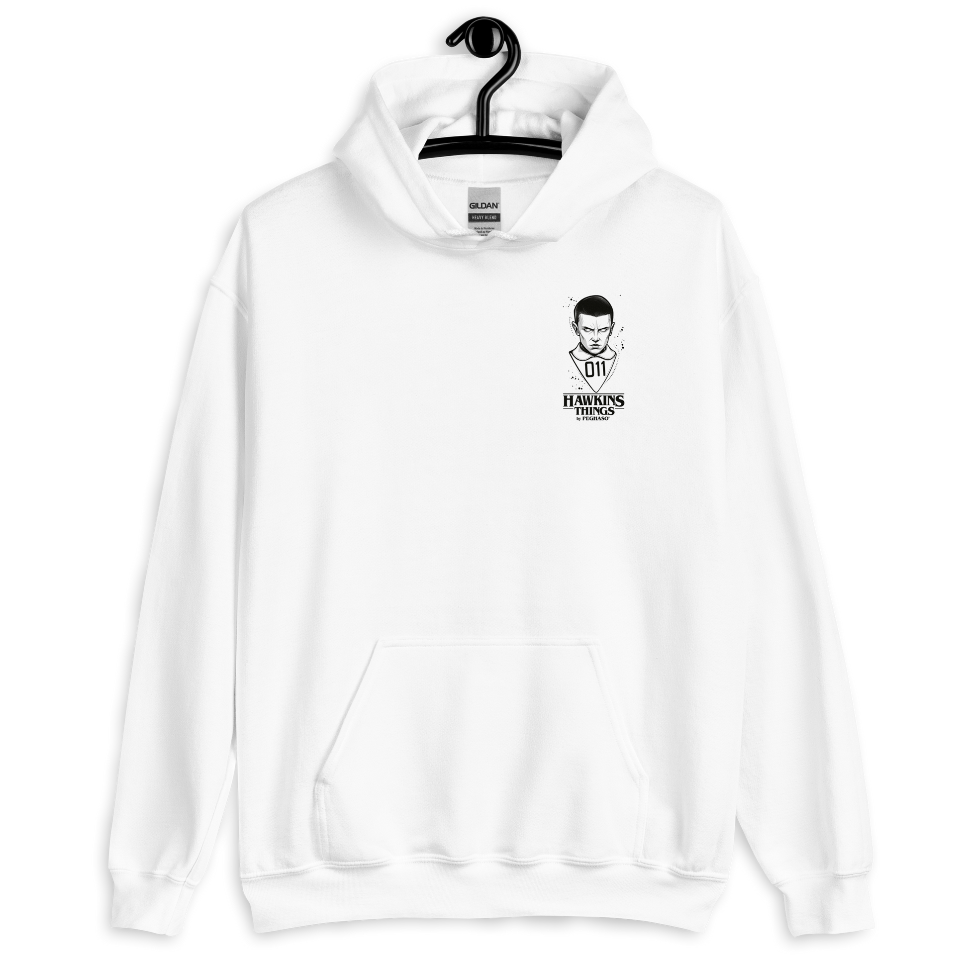 Sudadera hoodie premium 011 Once Eleven diseño exclusivo PEGHASO.