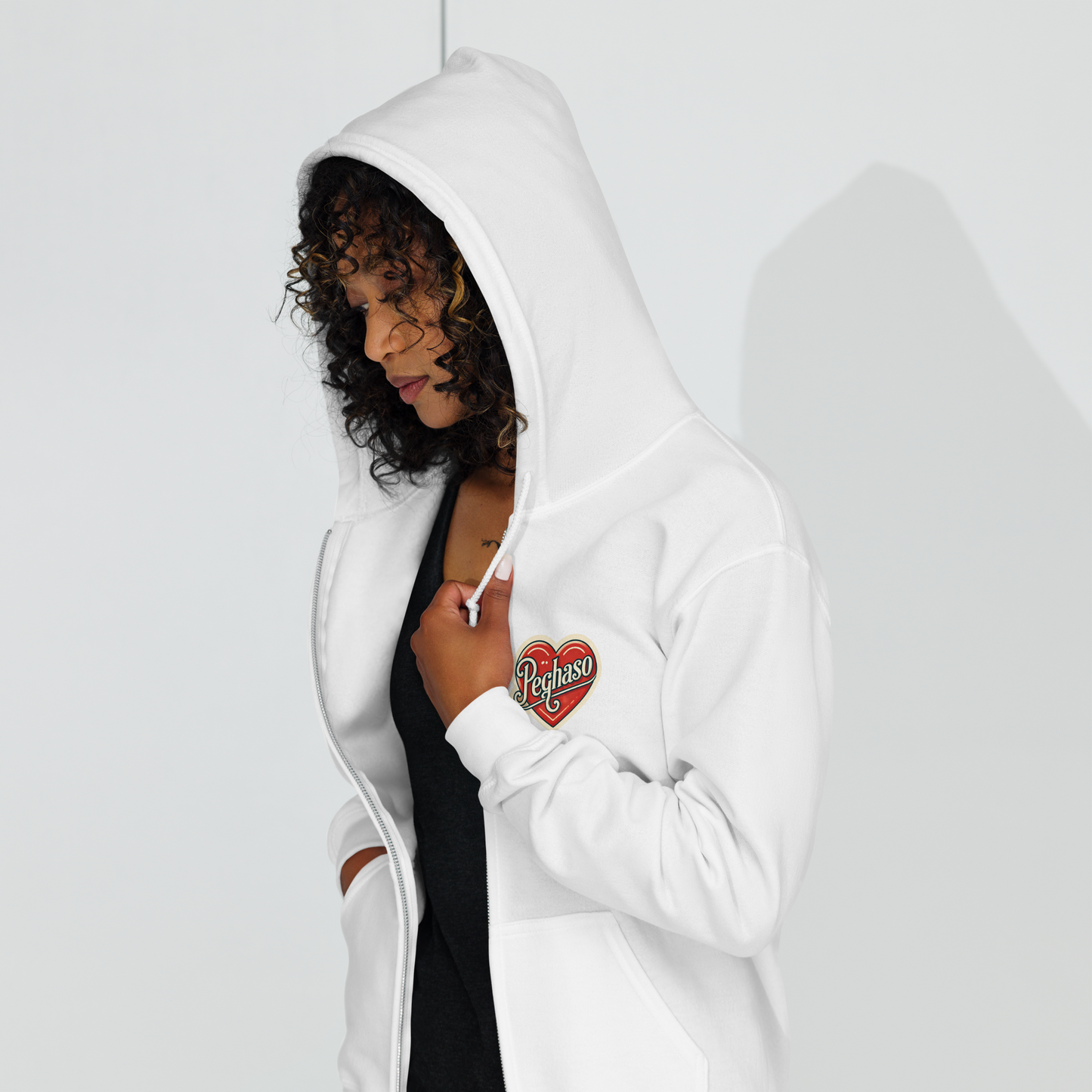 Sudadera con cremallera mujer CUORE PEGHASO - Moda Urbana Streetwear mujer