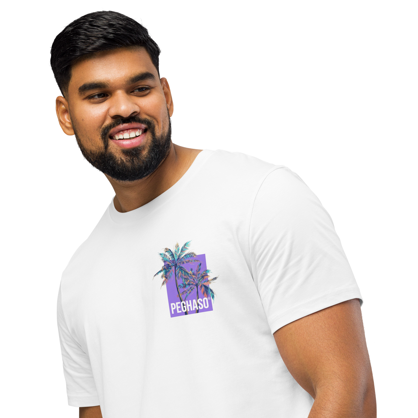 Camiseta California de Algodón Premium "Palmeras" | PEGHASO®