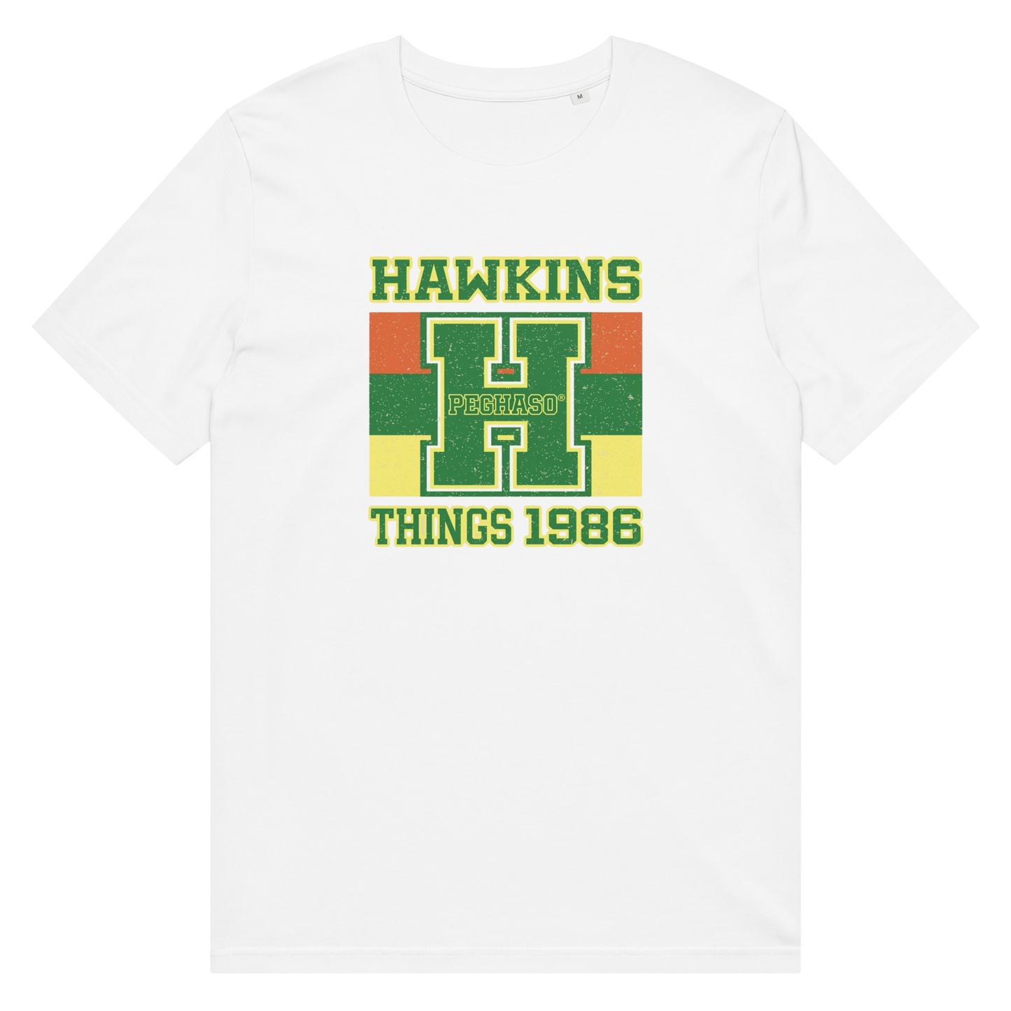 Camiseta Hawkins Things 1986 - Estilo Vintage School | Peghaso® Premium