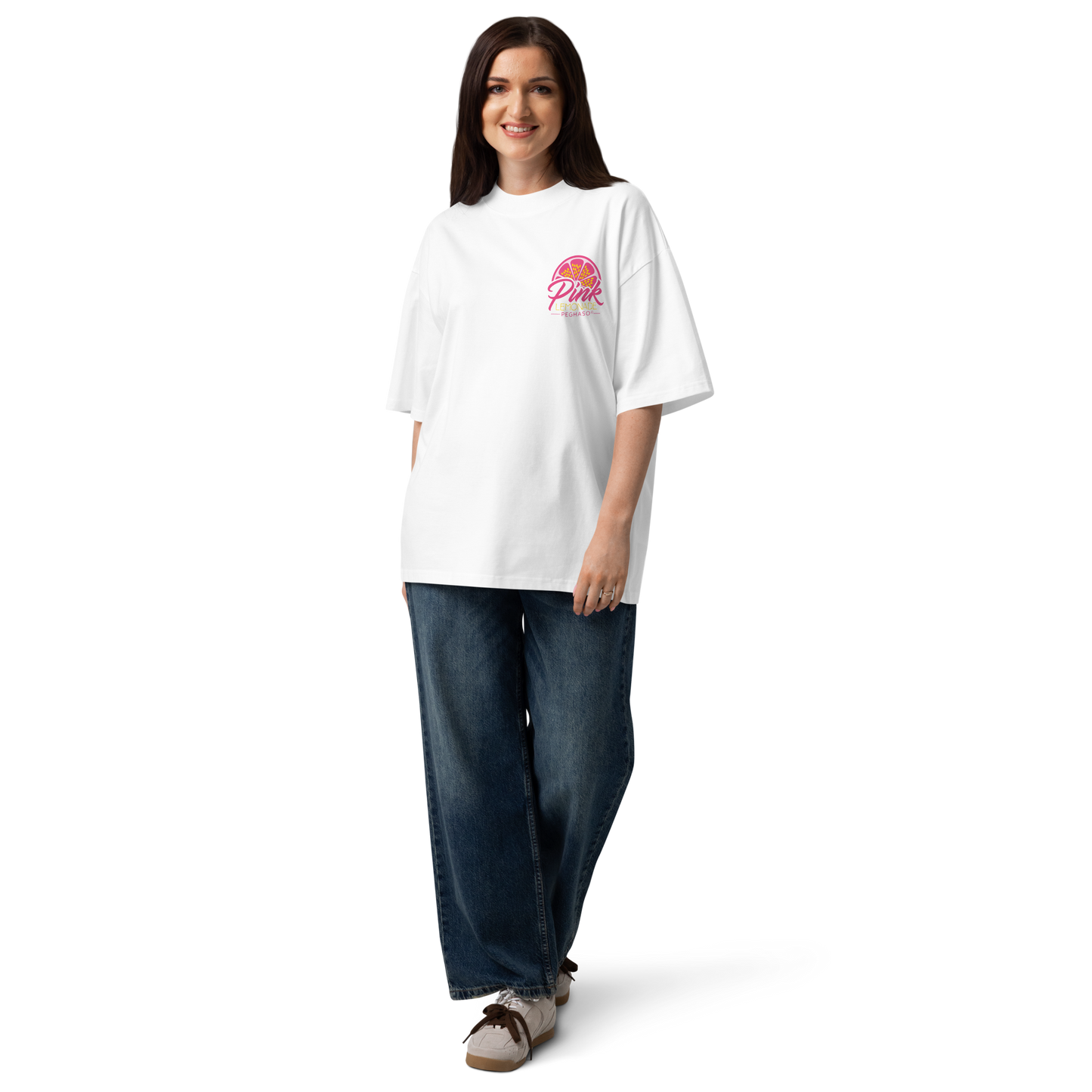 Camiseta Oversize PINK LIMONADE PEGHASO – Streetwear Premium
